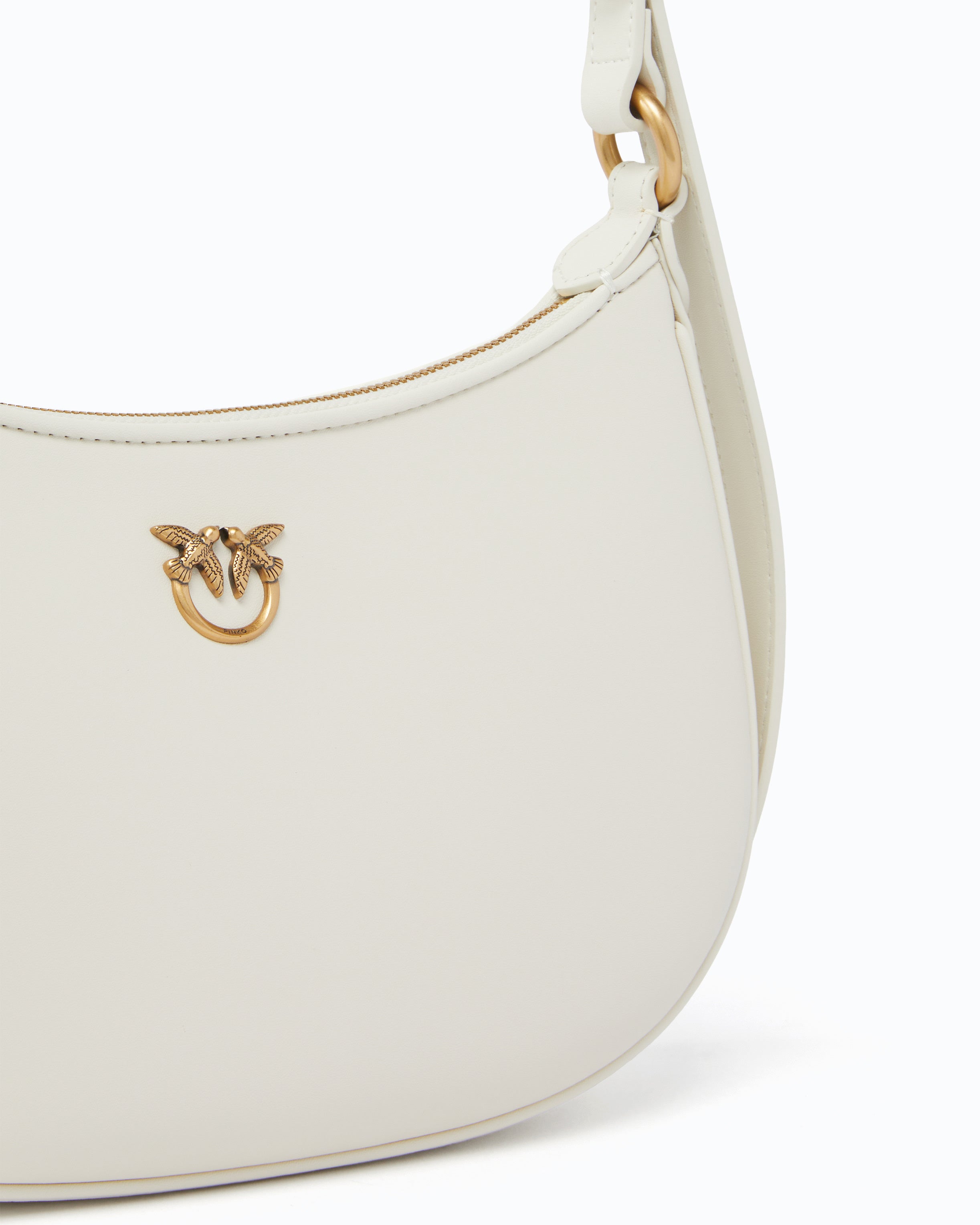 Pinko Mini Love Bag Half Moon torebka biała