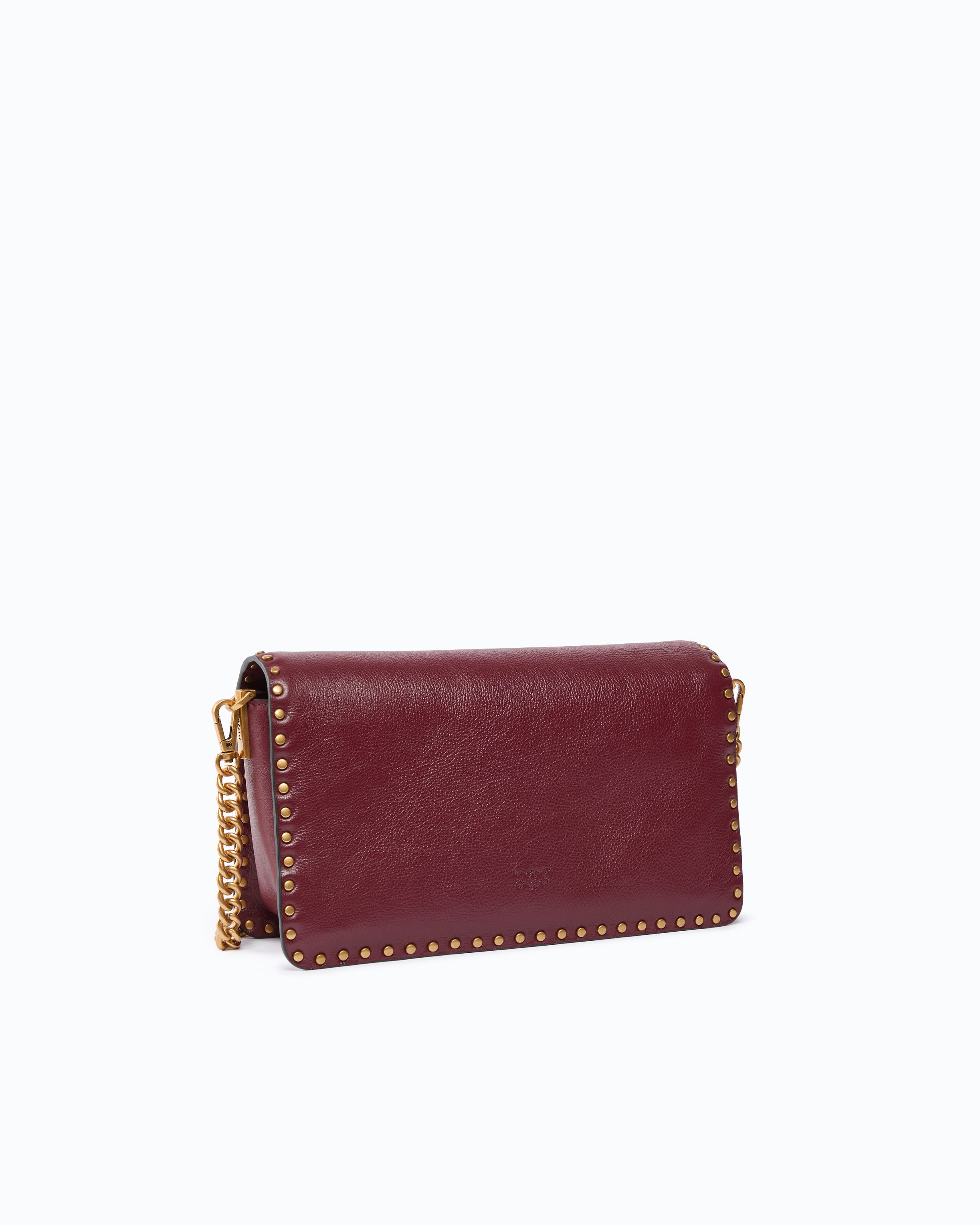 Pinko Love One Slouchy torebka brązowa ćwieki