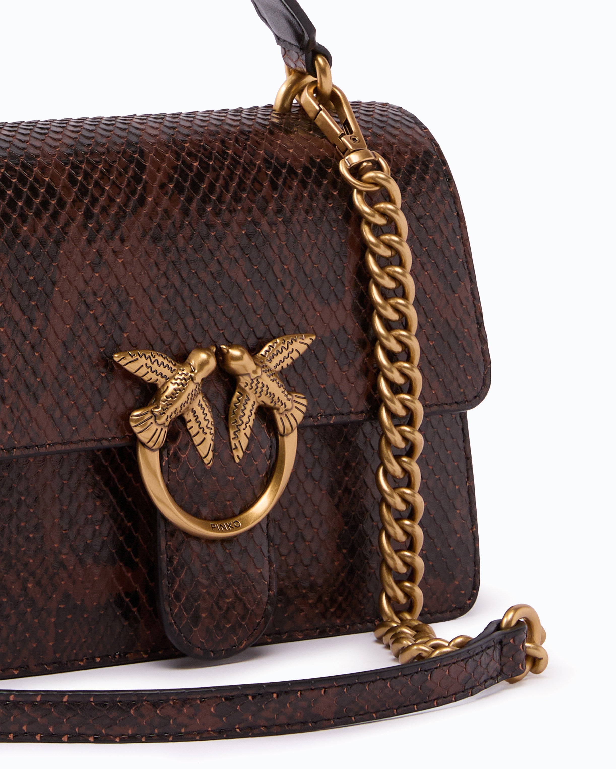 Pinko Love One Top Handle torebka pyton mini