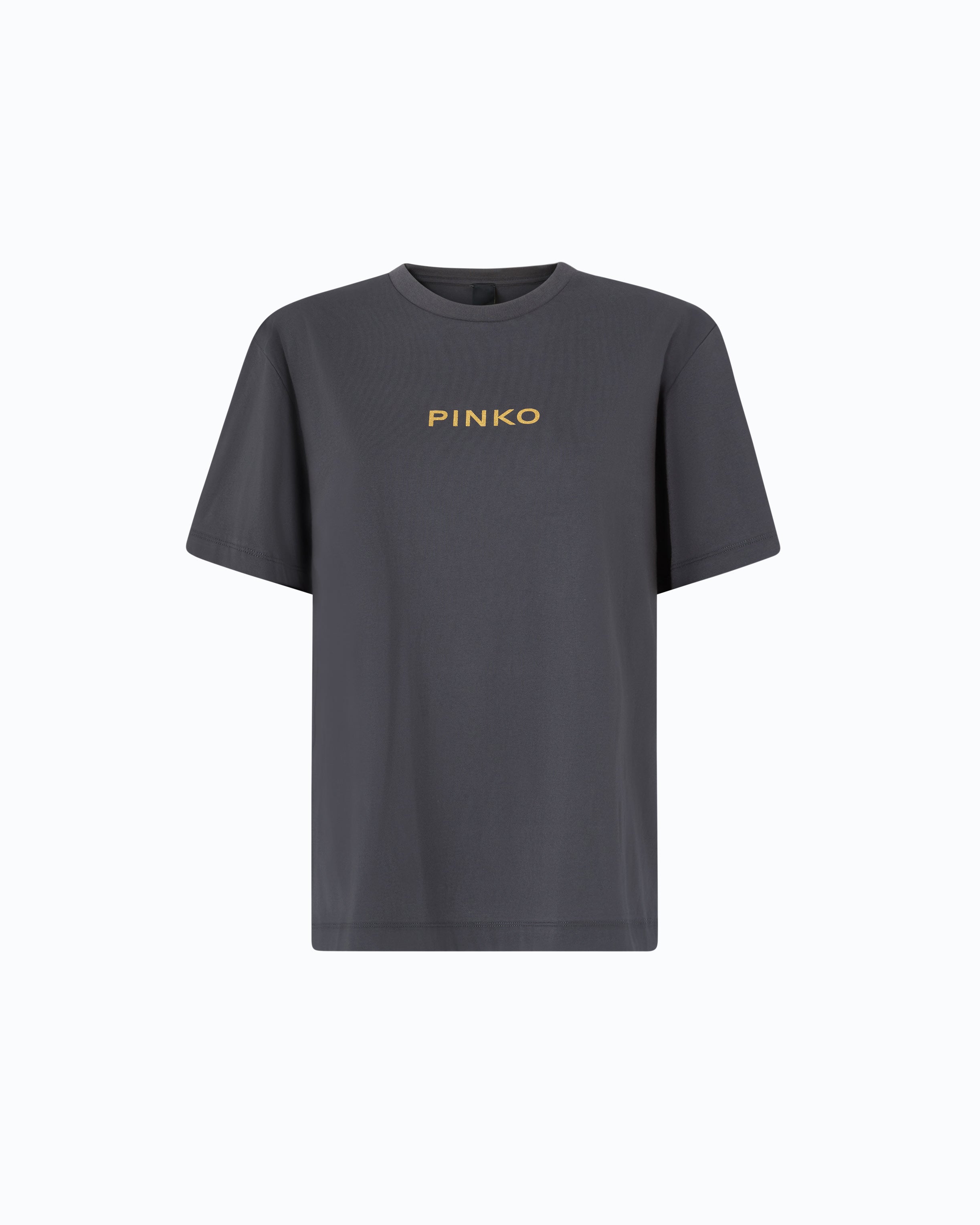 Pinko Strepitoso Too Glam To Give A Damn t-shirt z kryształkami