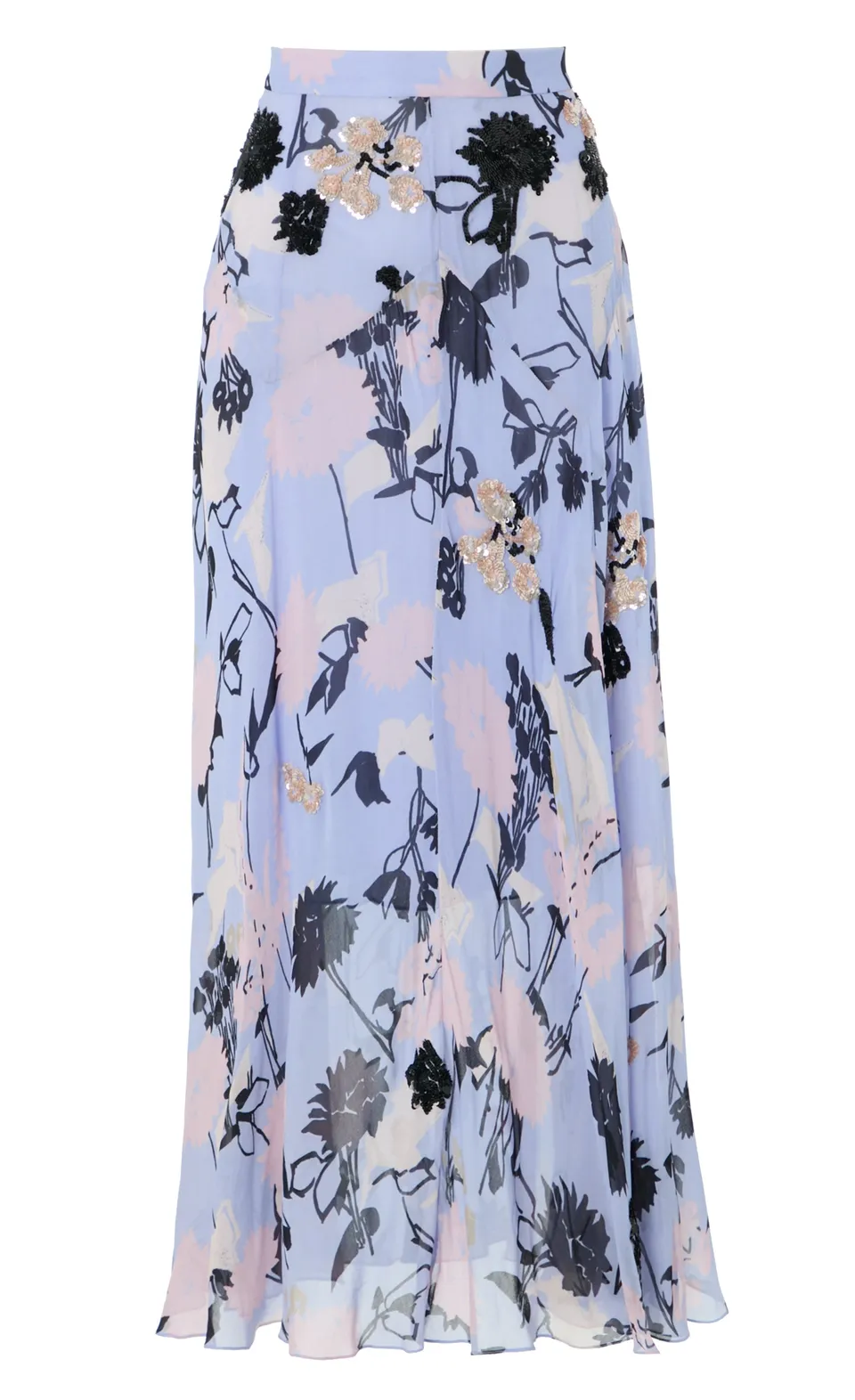 Temperley London Maisie spódnica lawendowa midi