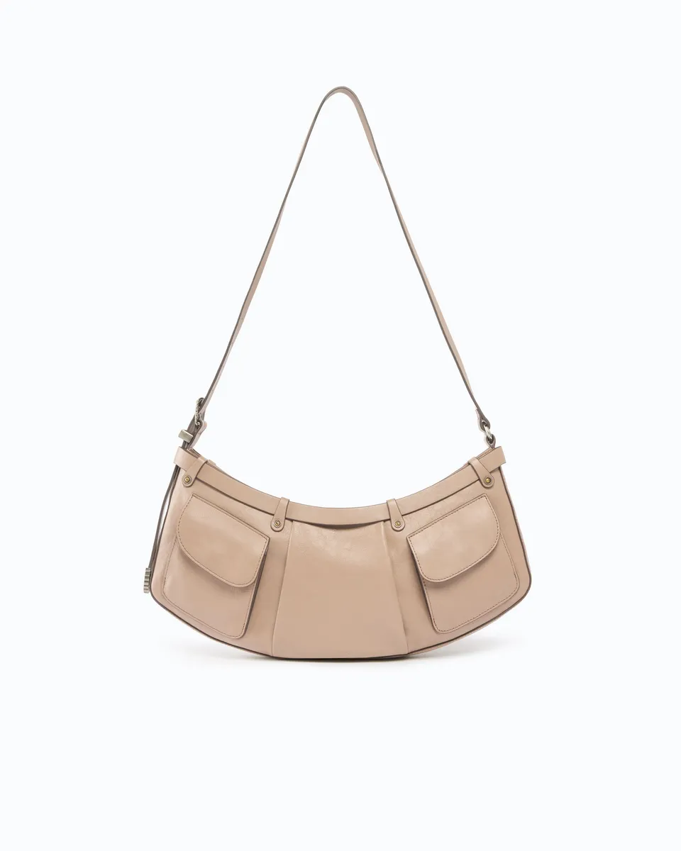 Pinko Pocket Body Bag torebka skórzana hobo