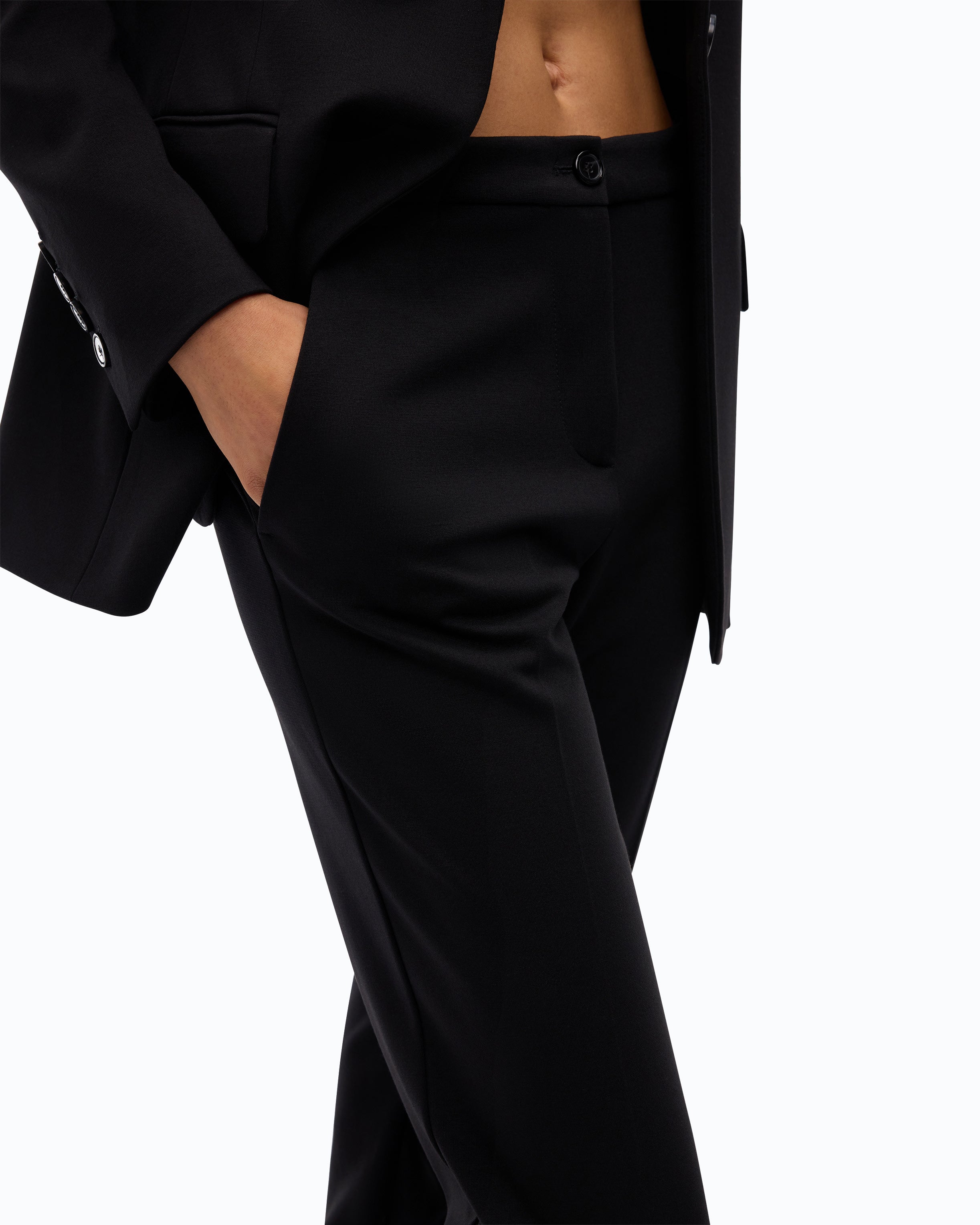 Pinko spodnie slim czarne eleganckie w kant