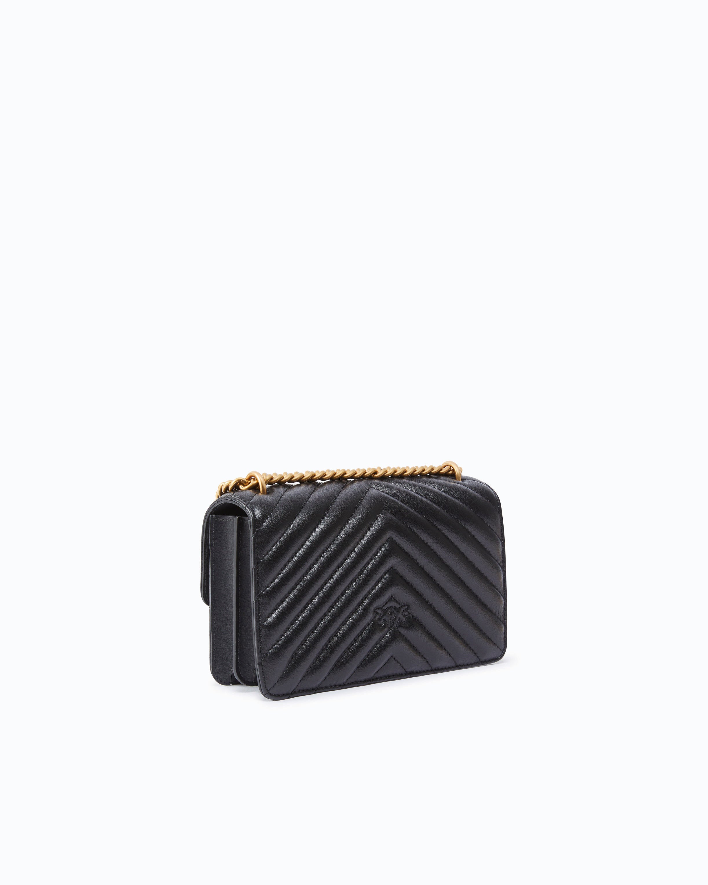 Pinko Love One Mini torebka czarna chevron