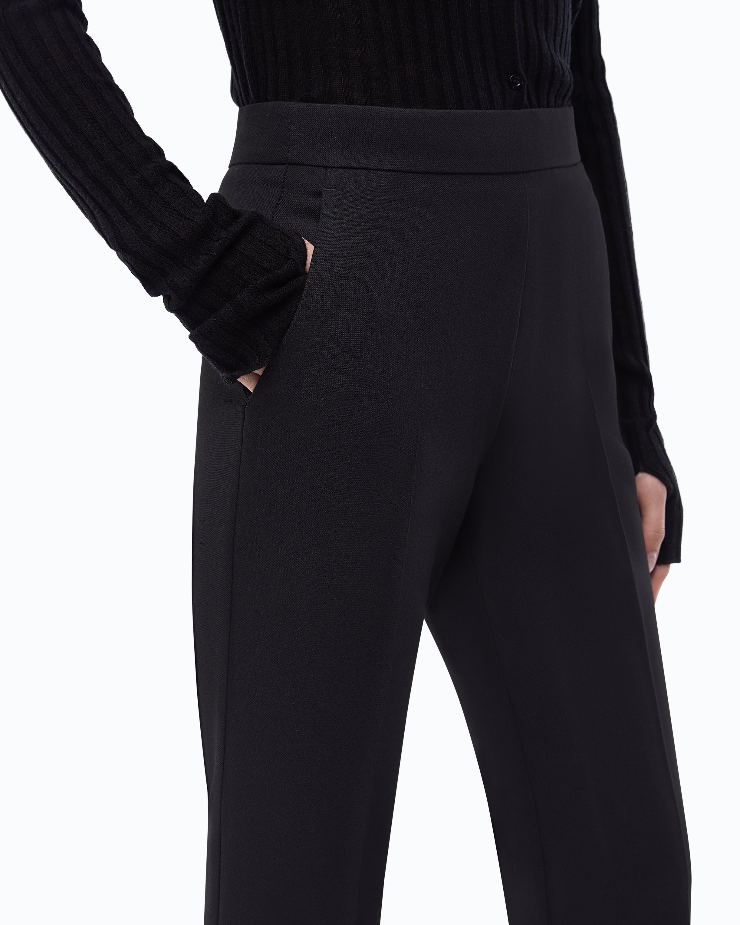 Pinko Peonia Pants spodnie eleganckie czarne kant