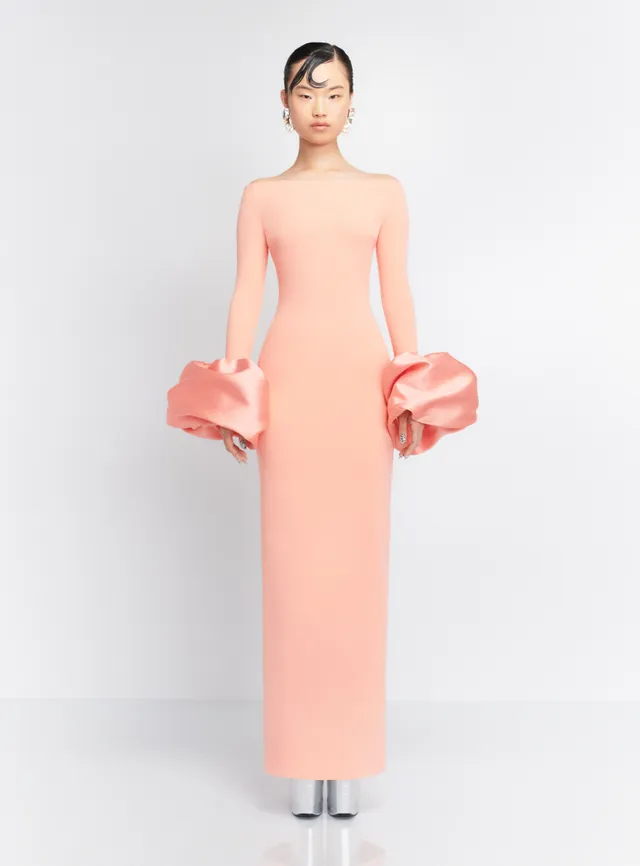 Solace London Talia sukienka wieczorowa maxi nectar pink