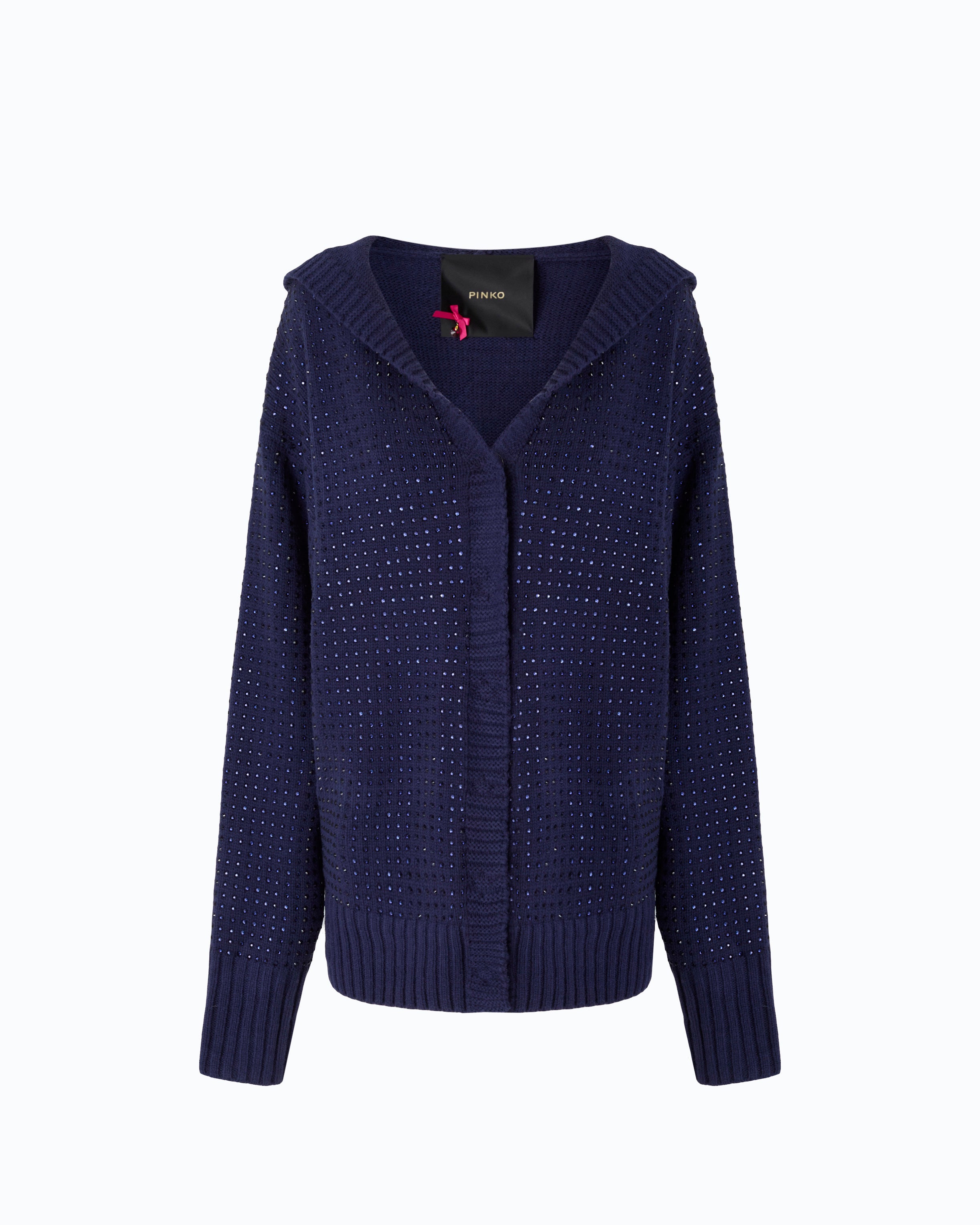 Pinko Seicento Cardigan kardigan wełniany niebieski