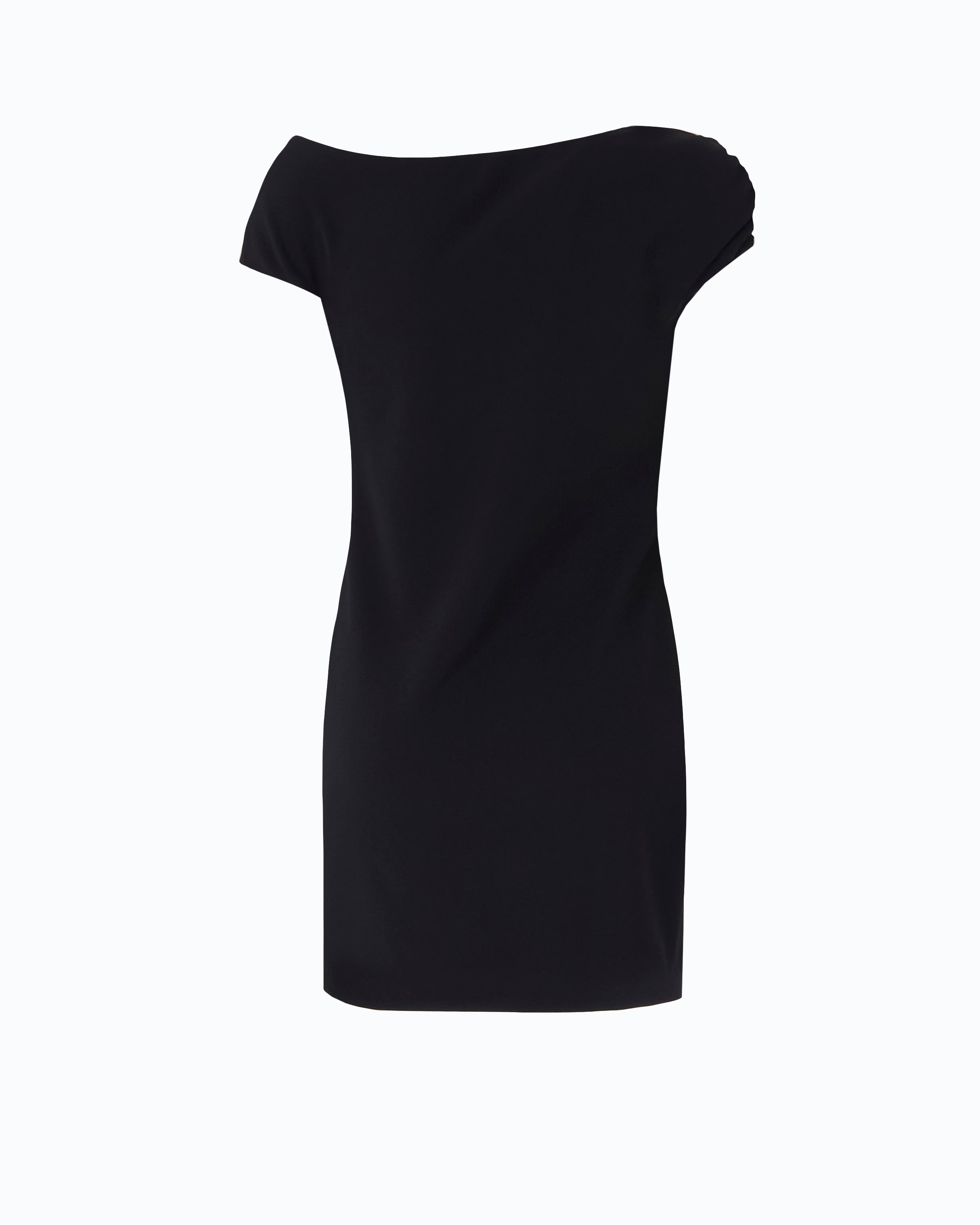 Pinko Carasino Dress sukienka mini czarna drapowana