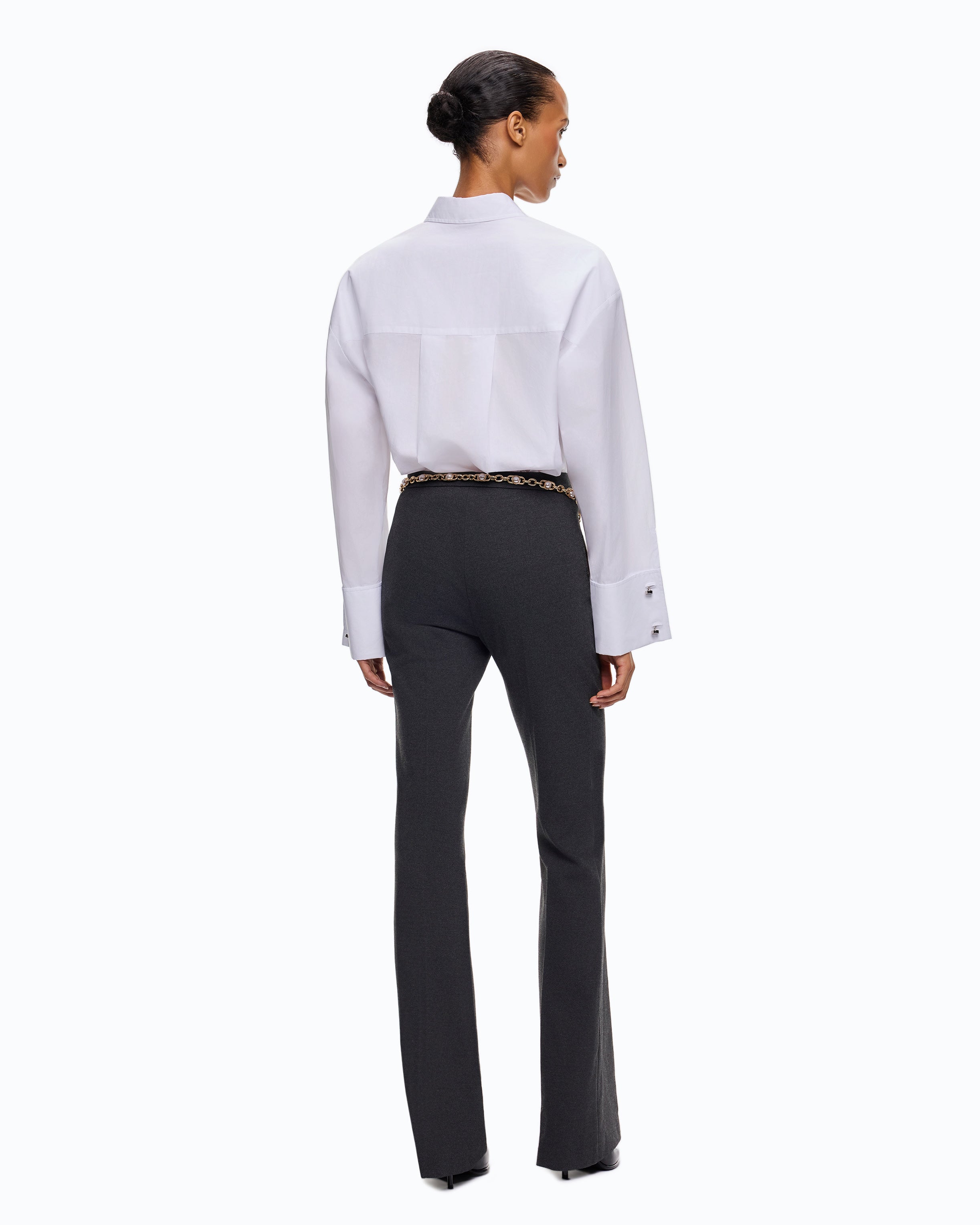 Pinko Clementi koszula poplinowa oversize biała