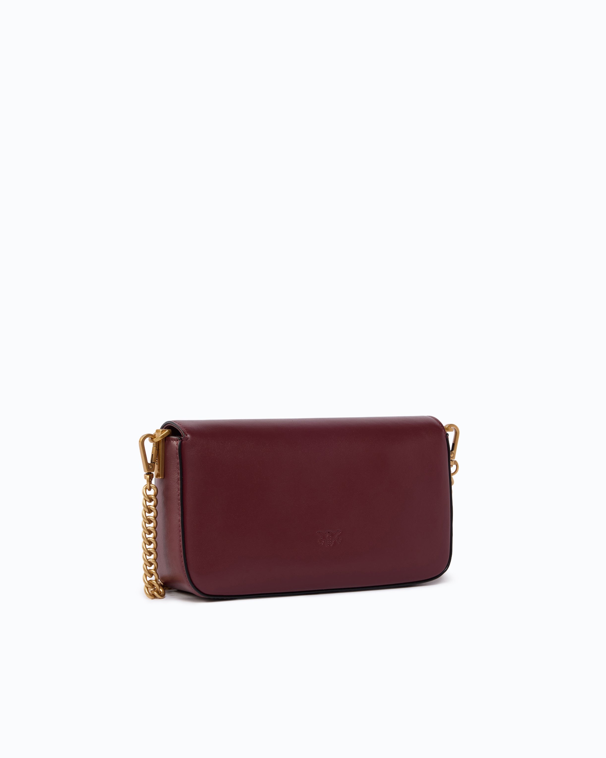 Pinko Love One Slouchy torebka brązowa skóra cielęca
