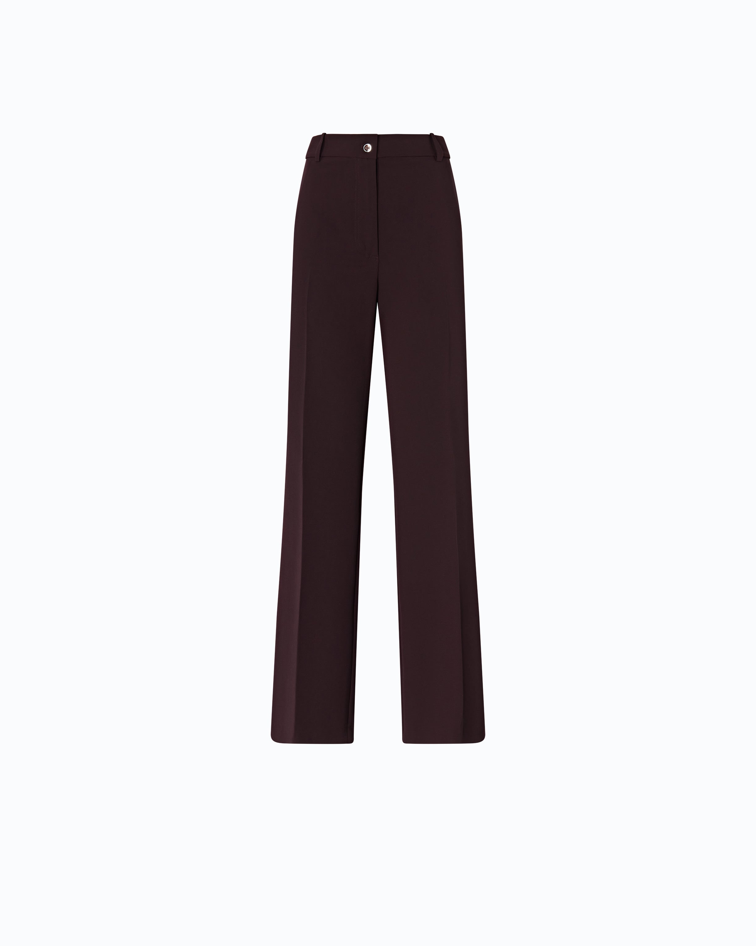 Pinko Petalo Pants spodnie palazzo bordowe