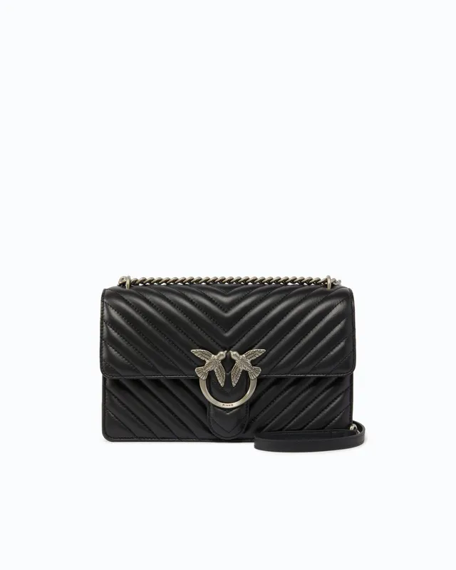Pinko Love Bag One Classic torebka pikowana czarna