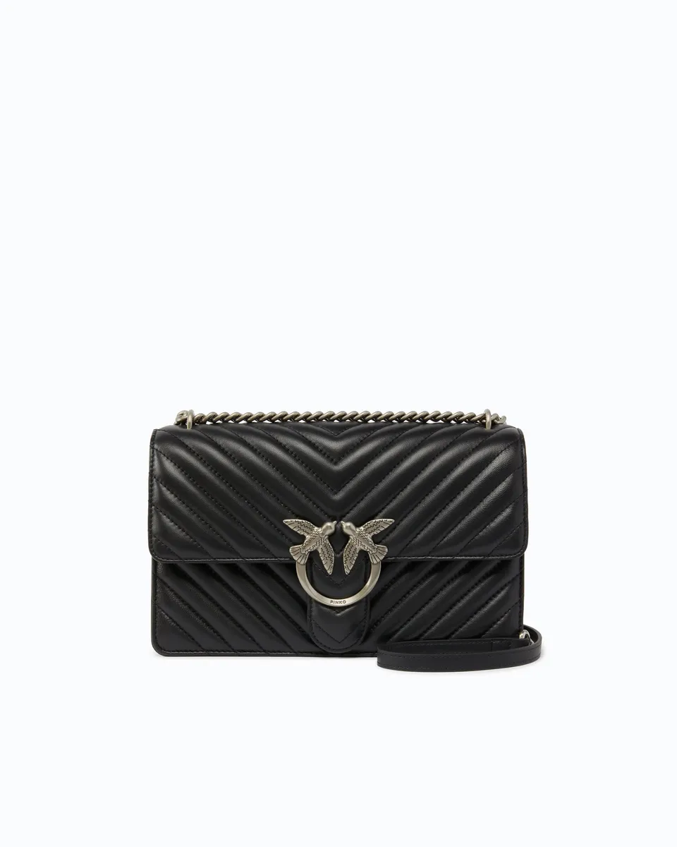 Pinko Love Bag One Classic torebka pikowana czarna