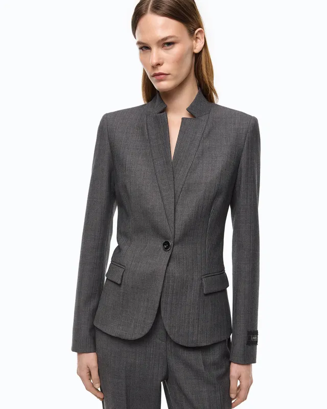 Pinko Kebab Jacket żakiet wełniany jodełka