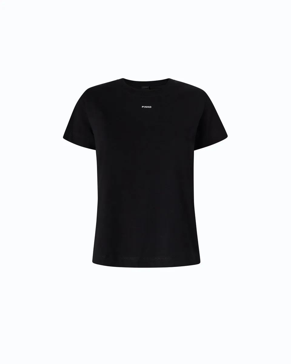 Pinko Basico T-Shirt koszulka bawełniana logo nadruk