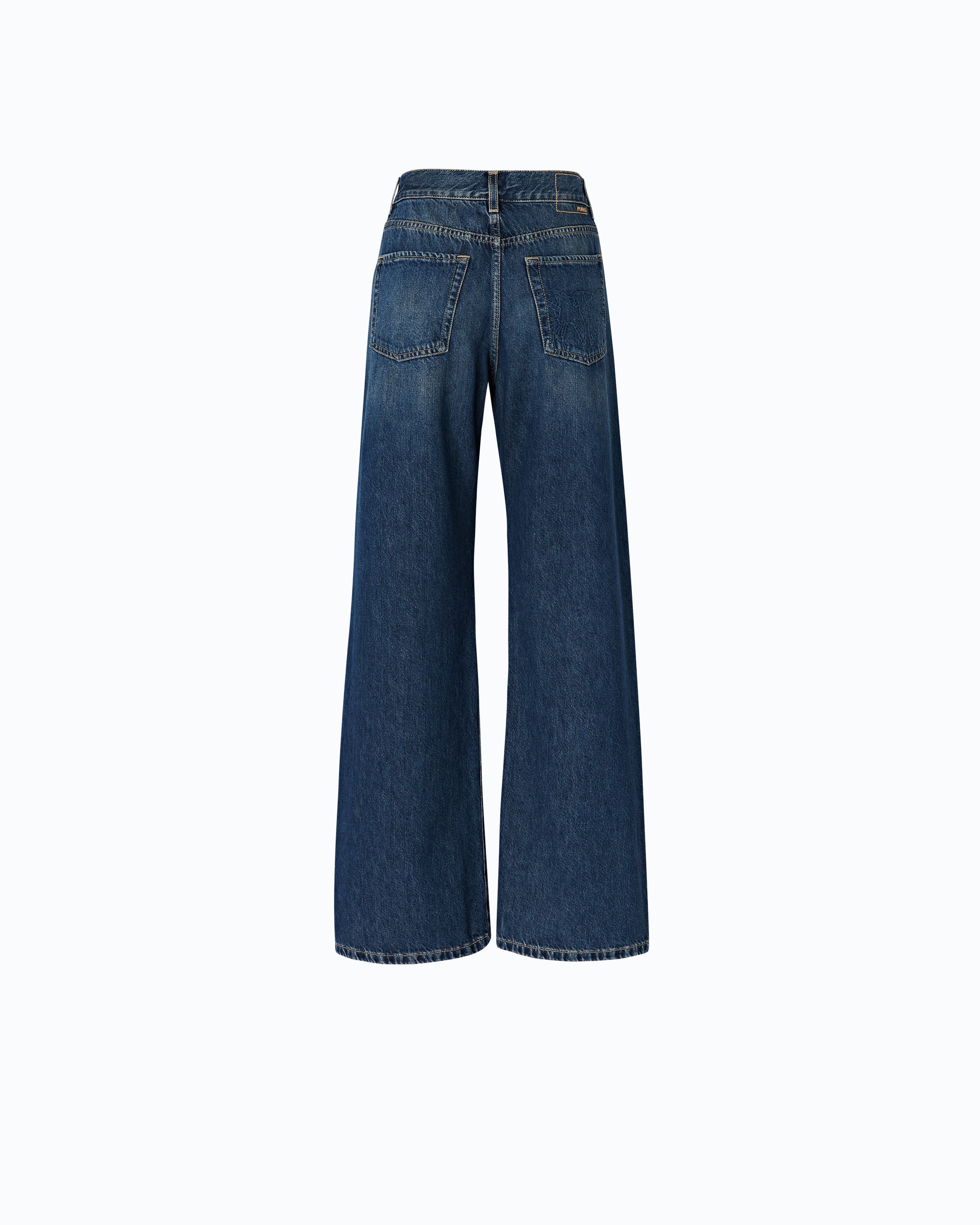 Pinko Wanda Wide Leg dżinsy soft stone wash