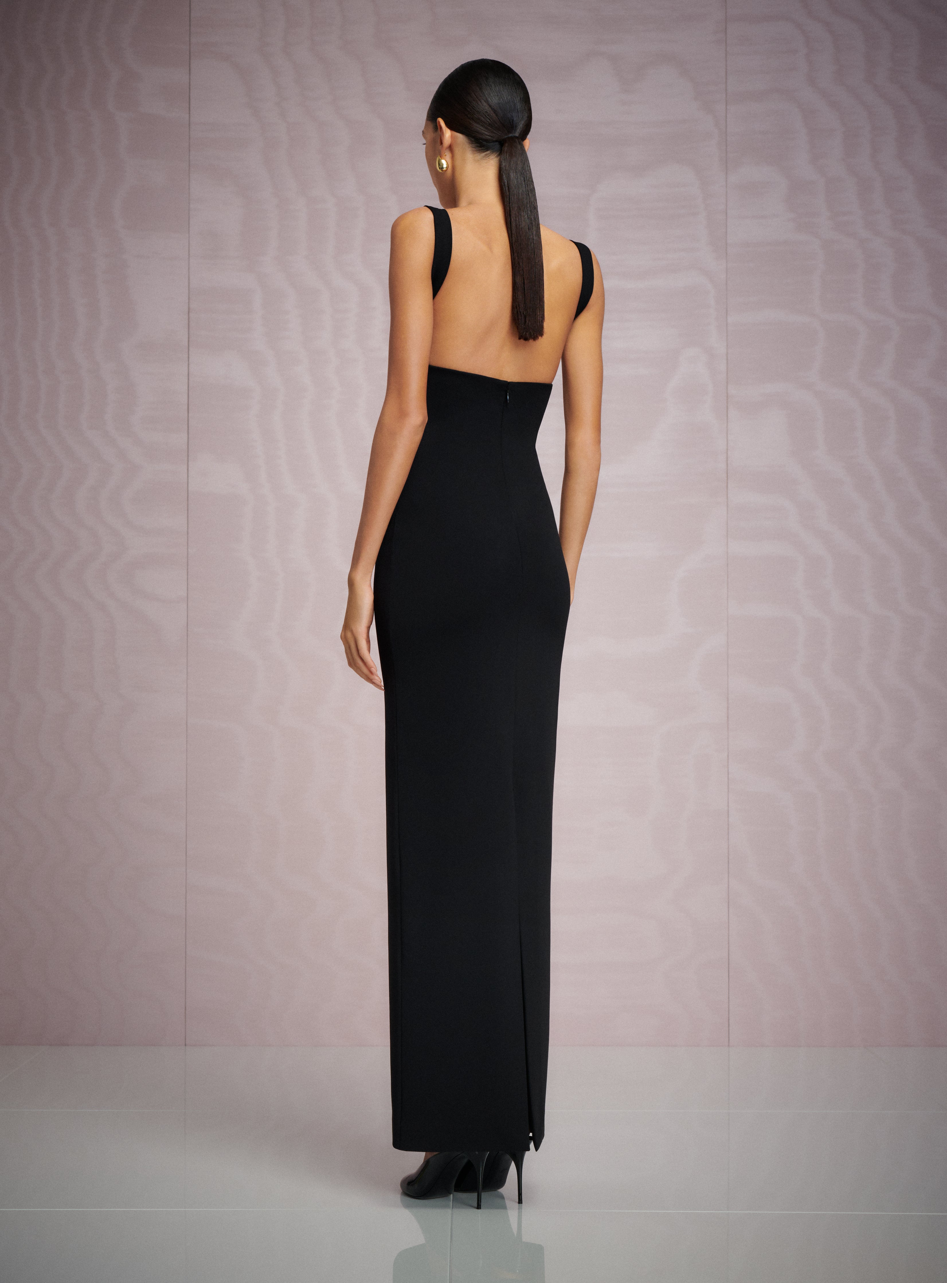 SOLACE LONDON Joni sukienka wieczorowa czarna maxi