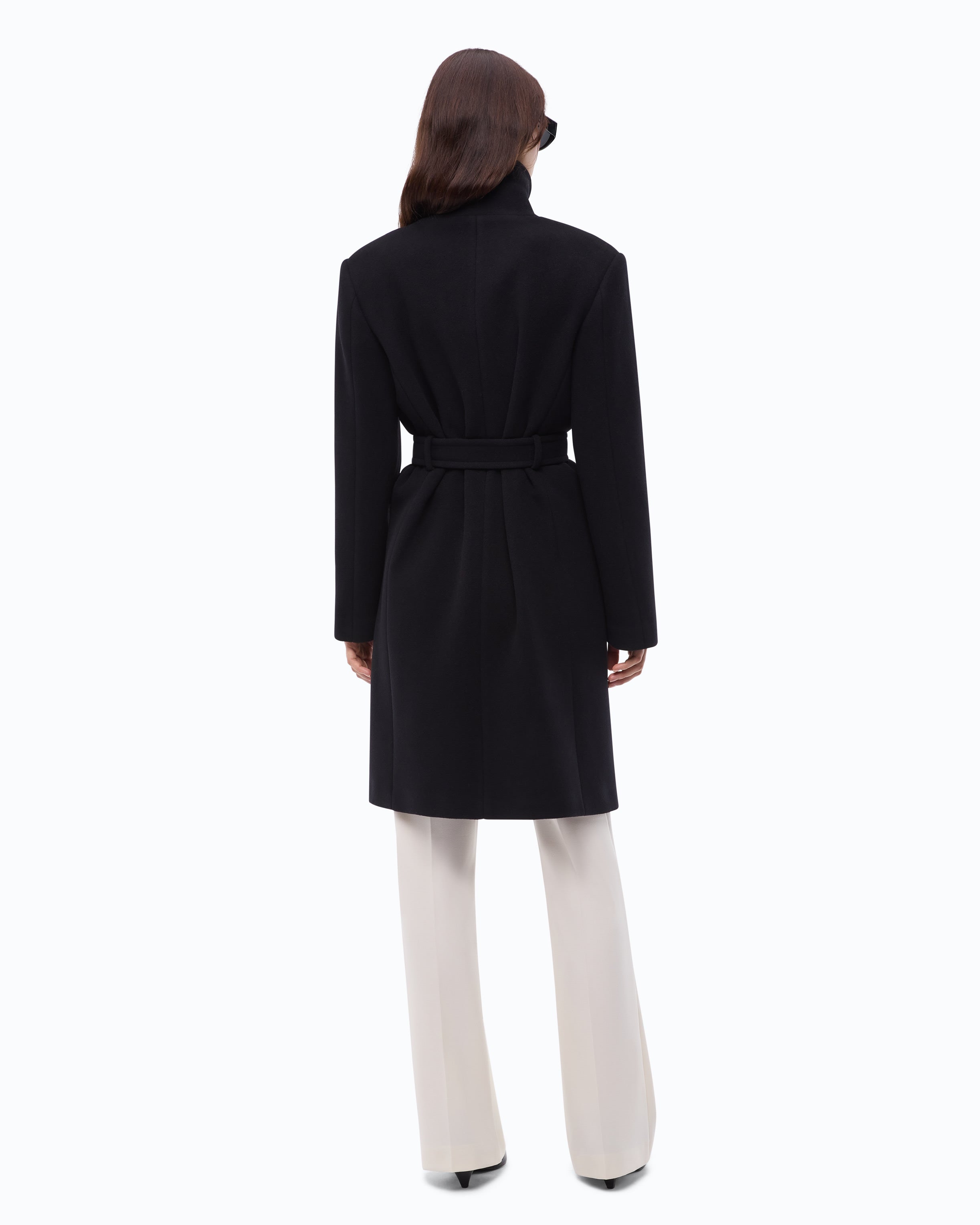 Pinko Citiso Coat płaszcz czarny wełniany