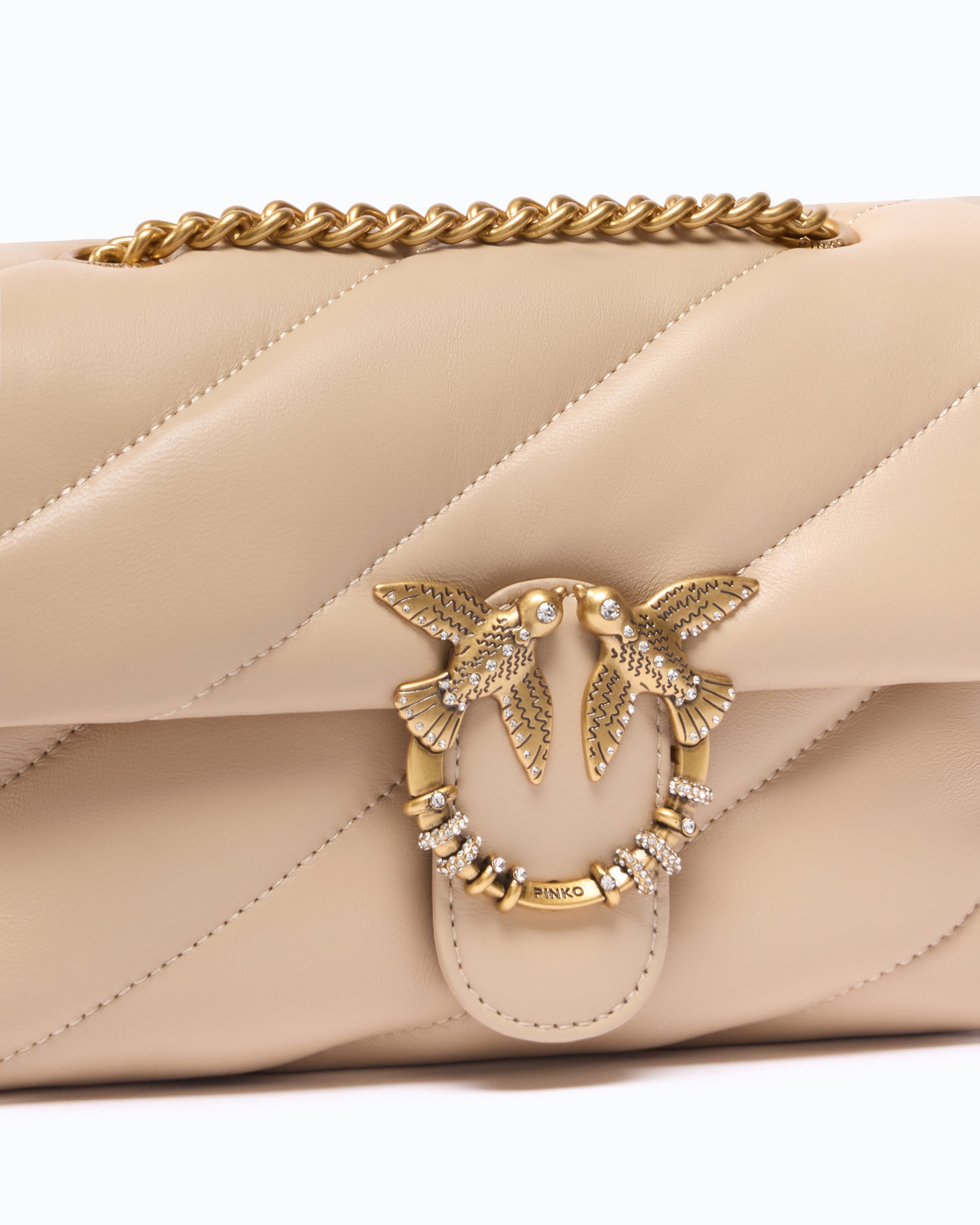 Pinko Love Bag Puff Mini torebka bezowa