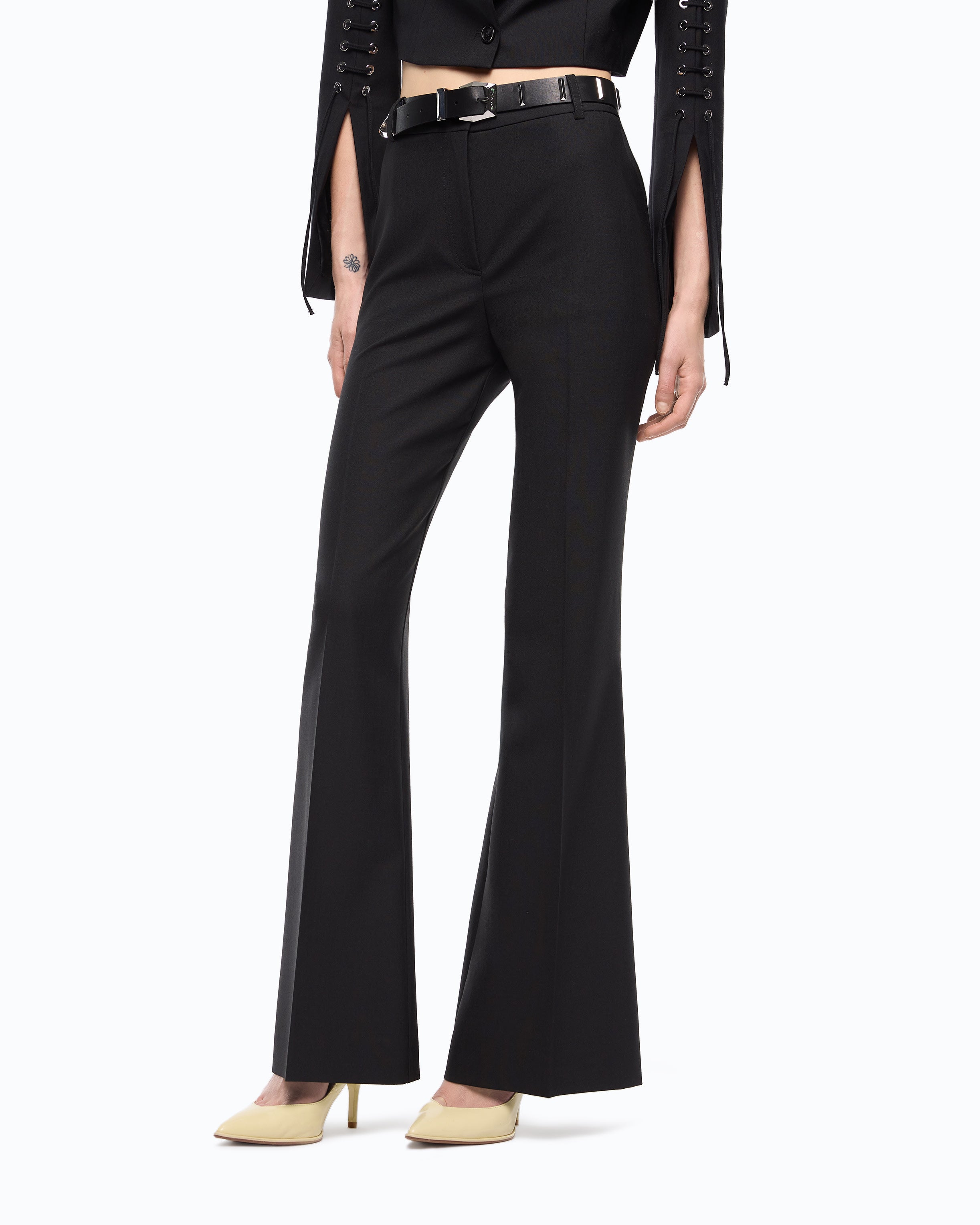 Pinko Petalo Pants spodnie wełniane czarne