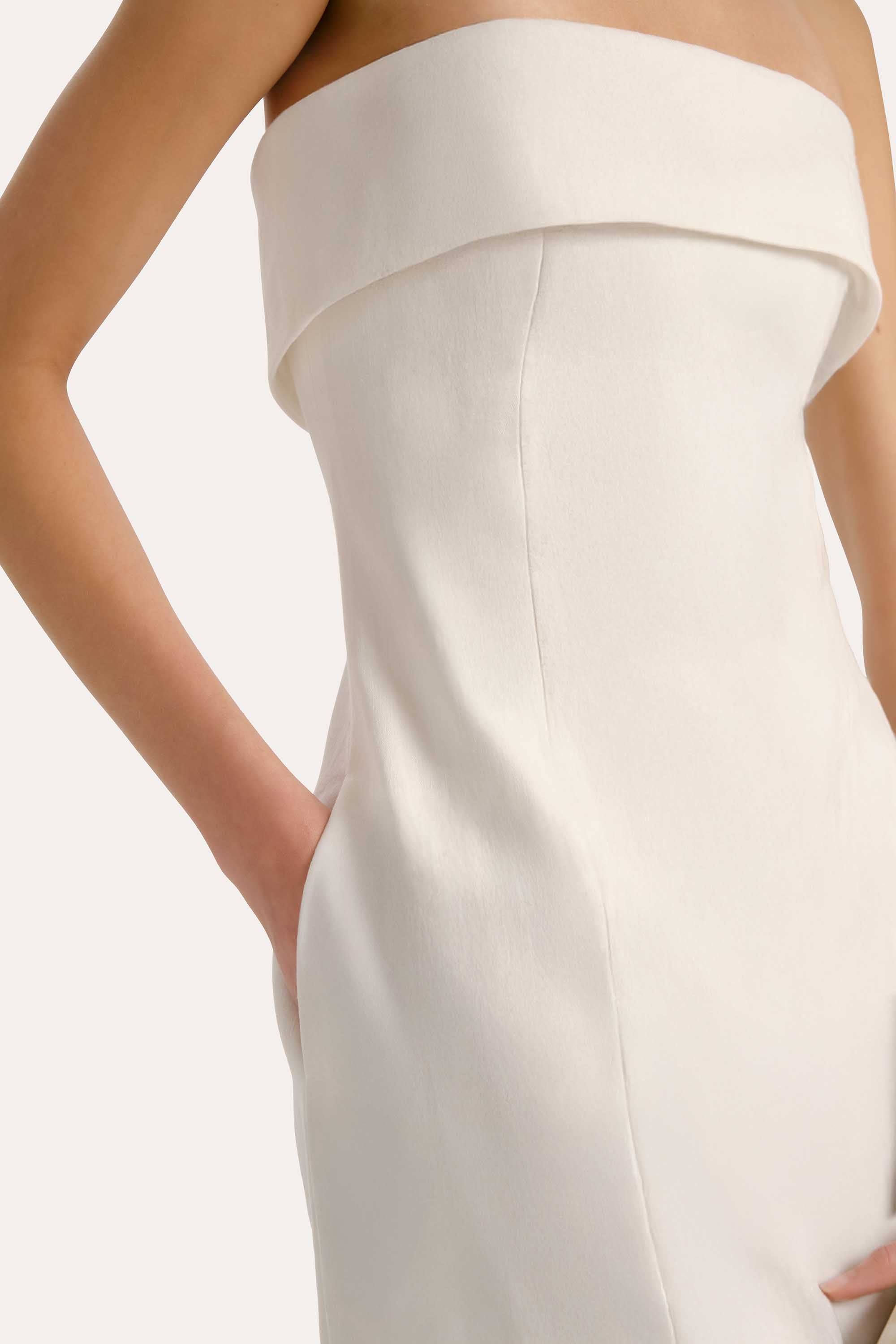 Elie Tahari Lauren E505K606 sukienka lniana mini 0-14