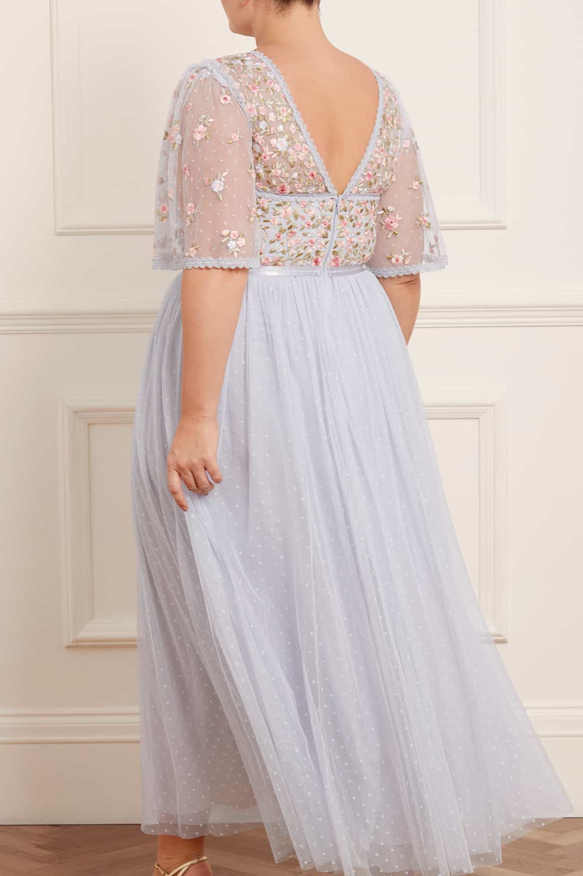 Needle & Thread Ribbon Bouquet Bodice suknia Blue Multi