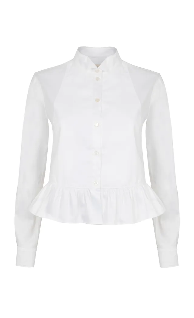 Temperley London June koszula biała bawełna organiczna