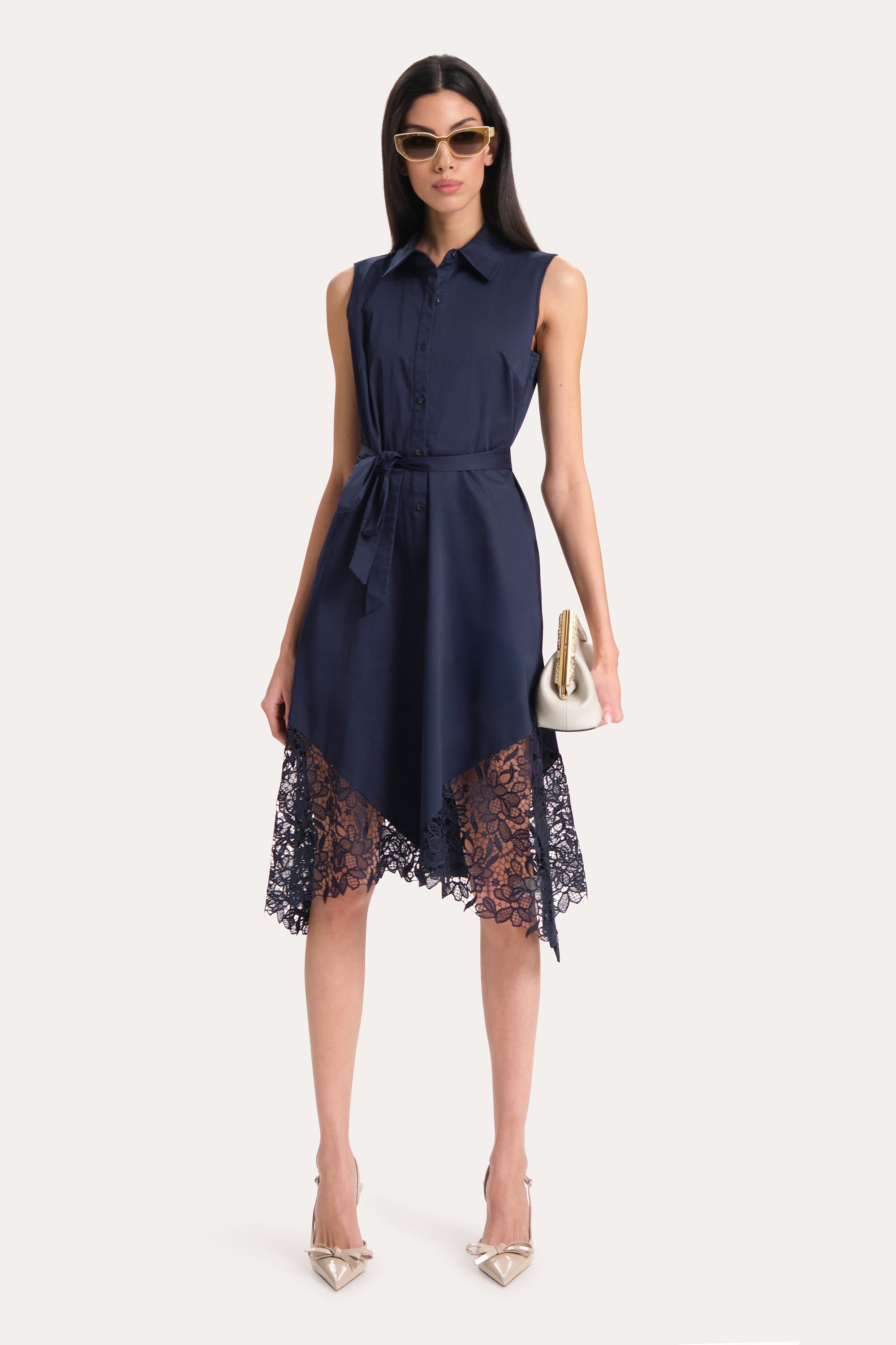 Elie Tahari Cotton sukienka bawełniana Stargazer