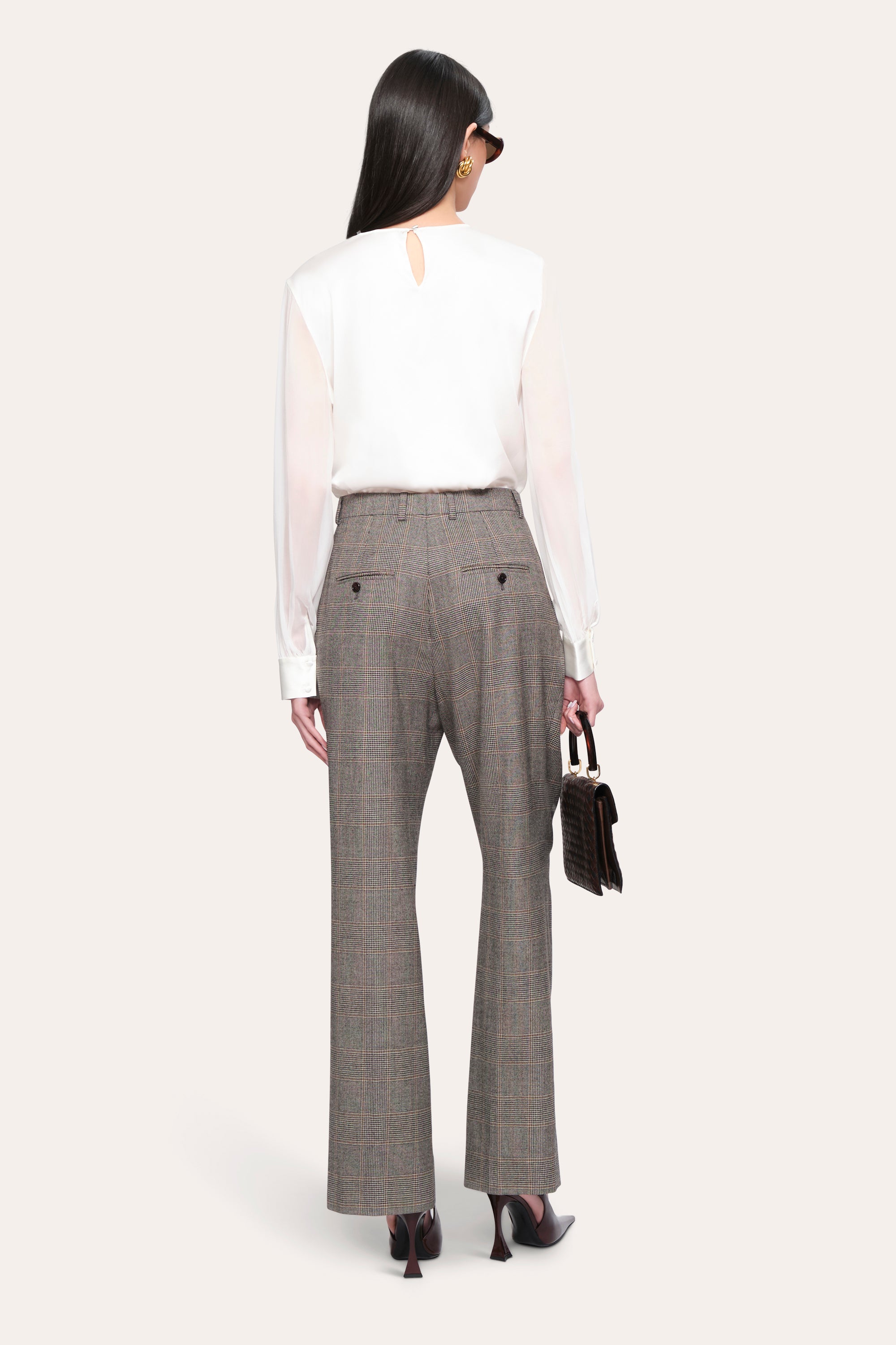 Elie Tahari Olivia bluzka jedwabna Fresh Pearl