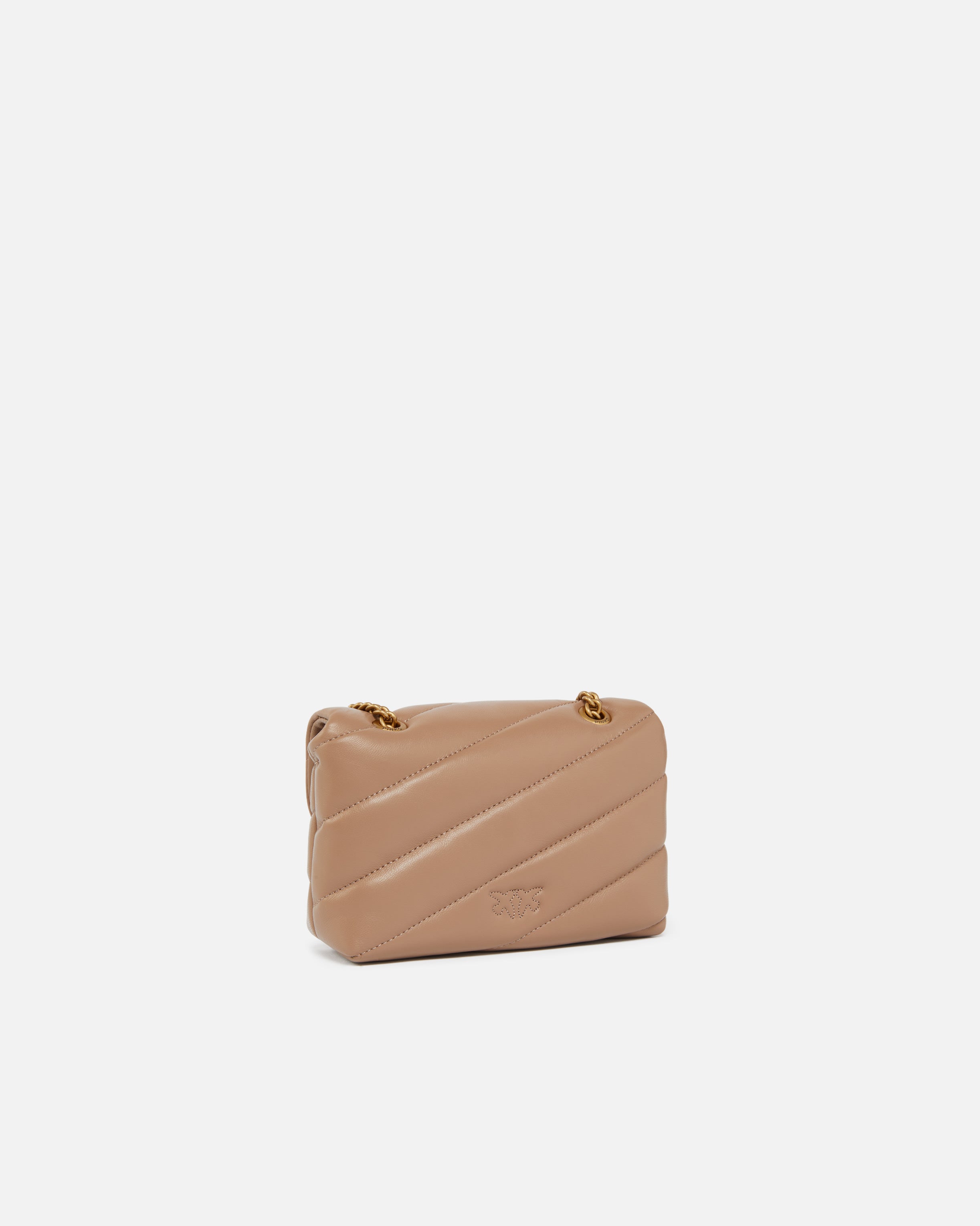 Love Bag Baby Puff torebka brązowa maxi quilt