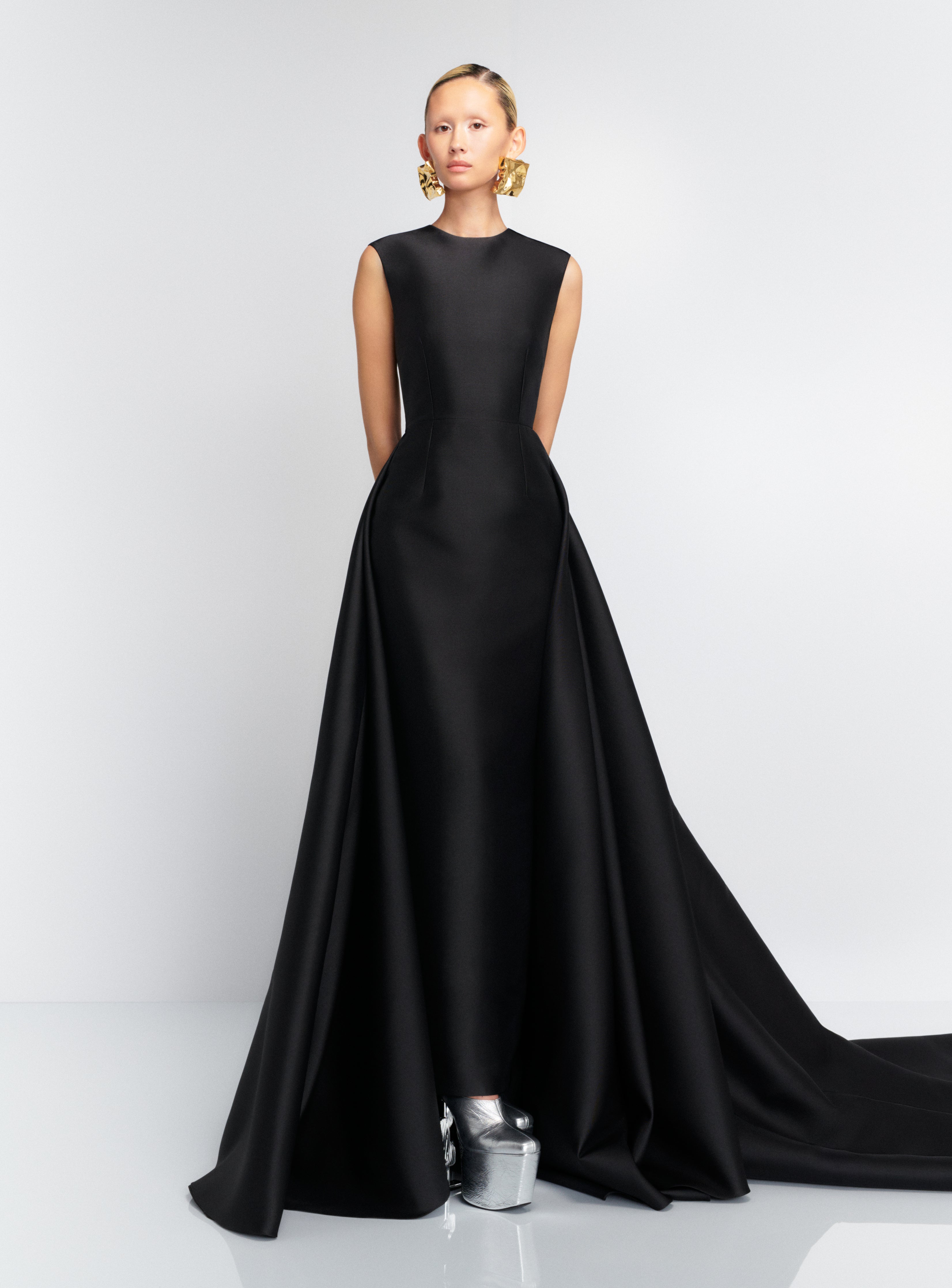 SOLACE LONDON Larsen sukienka wieczorowa czarna maxi