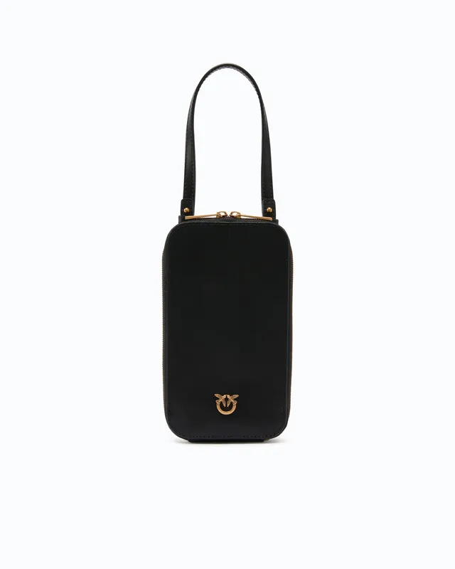 Pinko Phone Case Zip Around etui na telefon skórzane