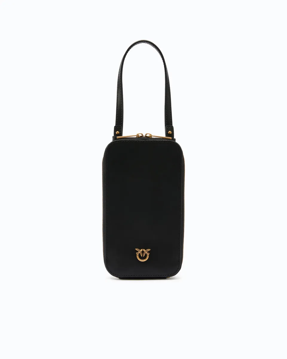 Pinko Phone Case Zip Around etui na telefon skórzane