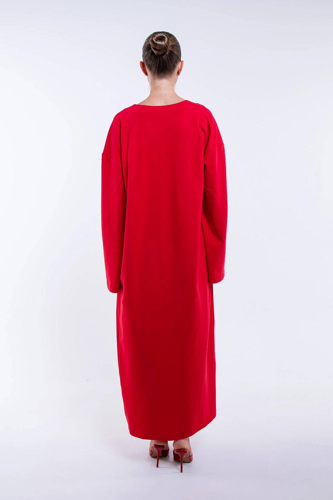 Nudyess Verano kardigan długi red one size