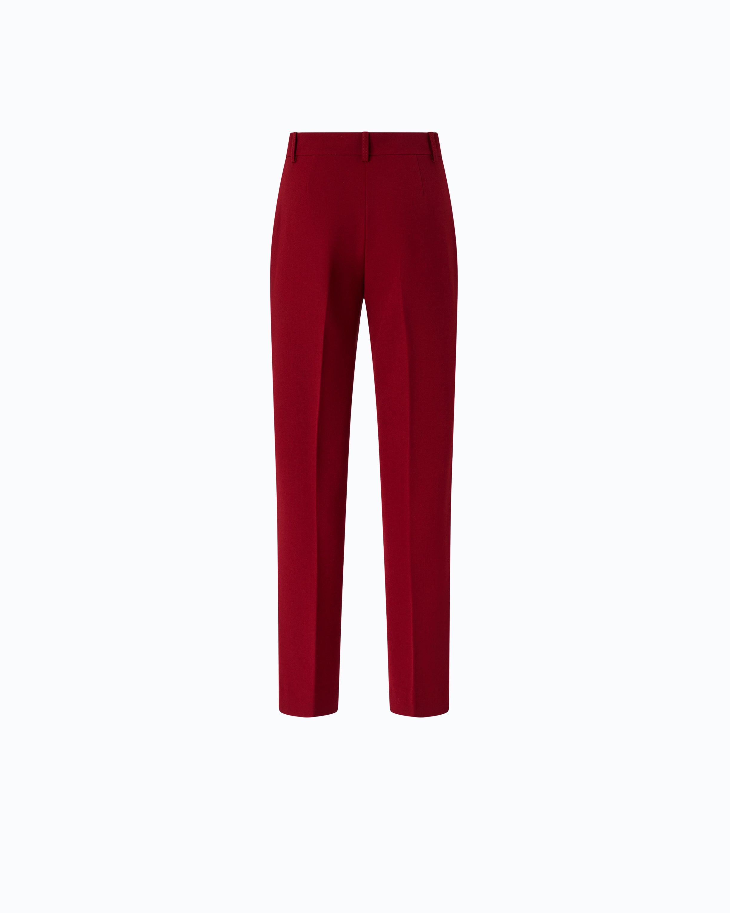 Pinko Protea spodnie eleganckie czerwone z kantem