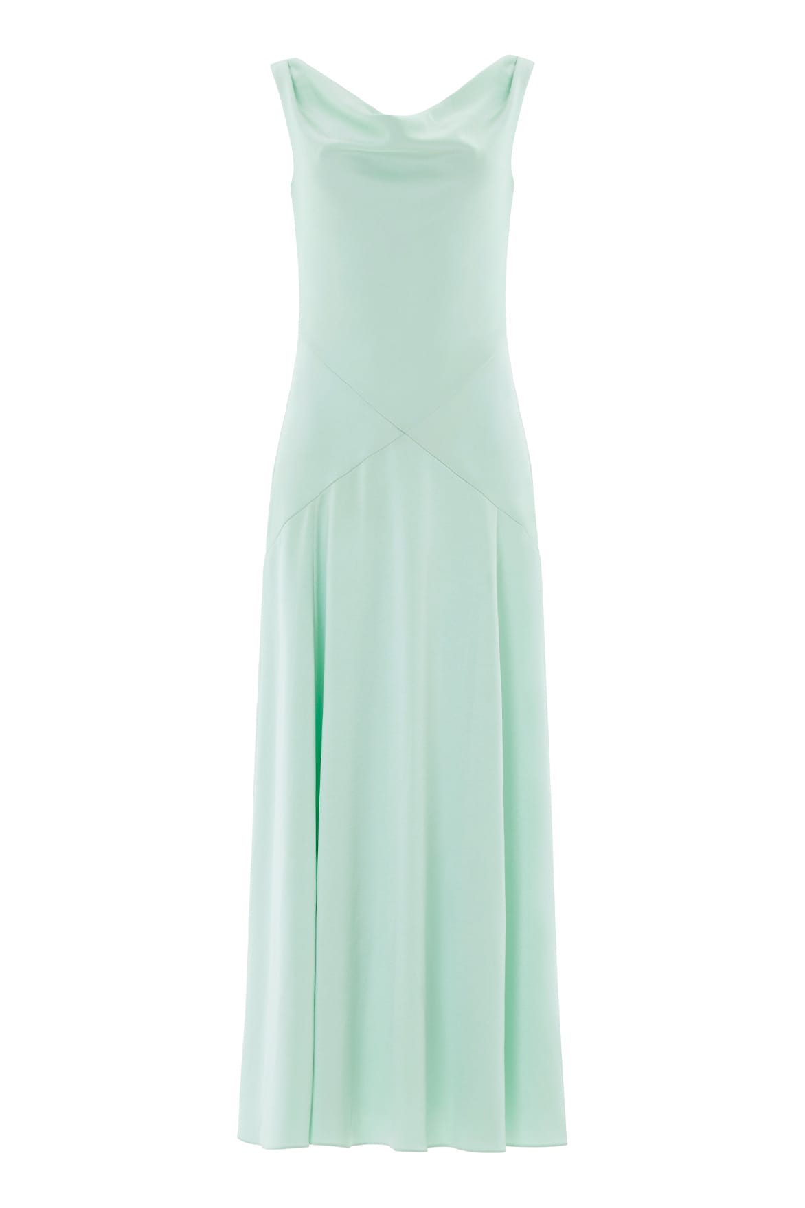 Needle & Thread Evangeline sukienka wieczorowa Green satynowa