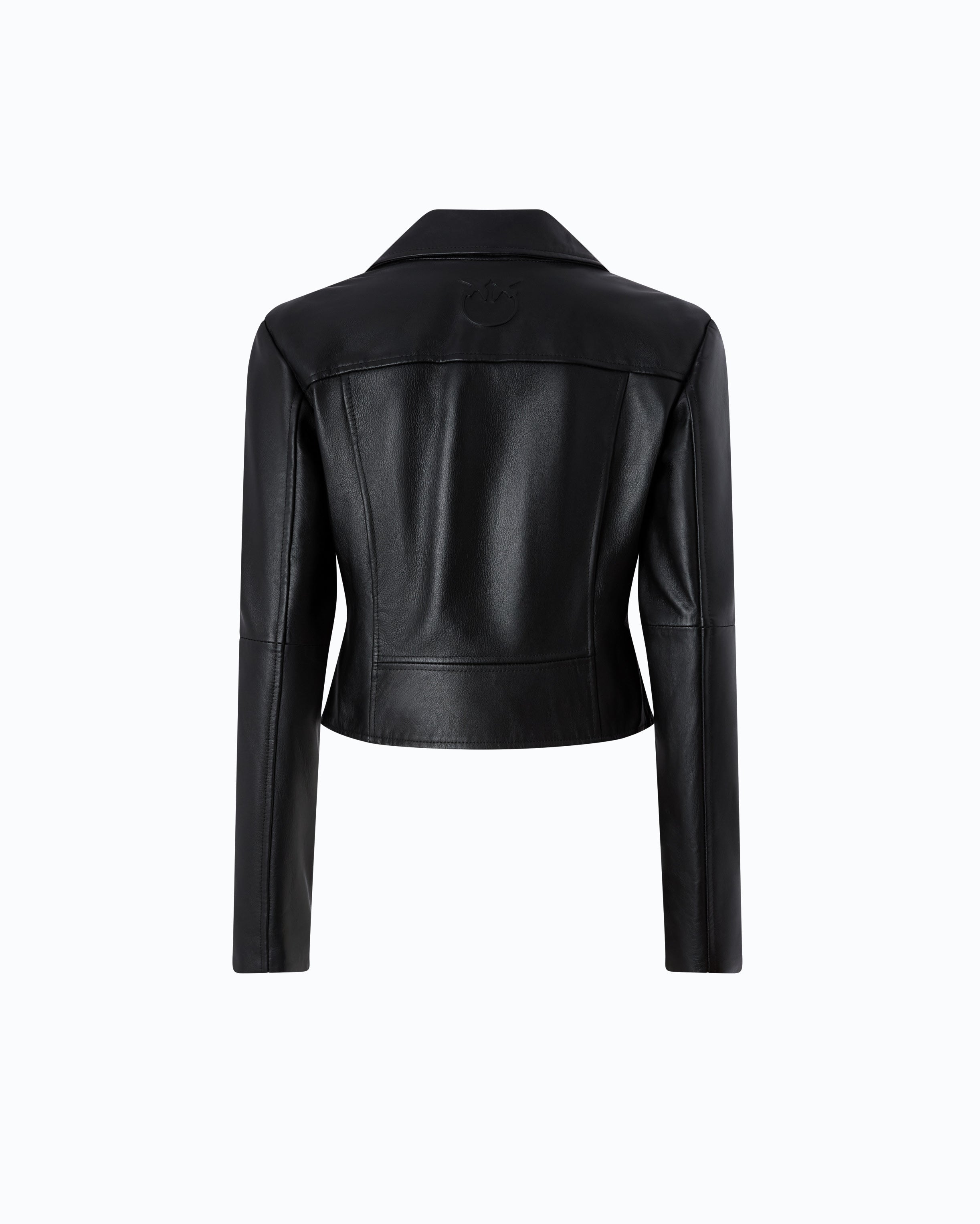 Pinko New Sensibile ramoneska skórzana czarna