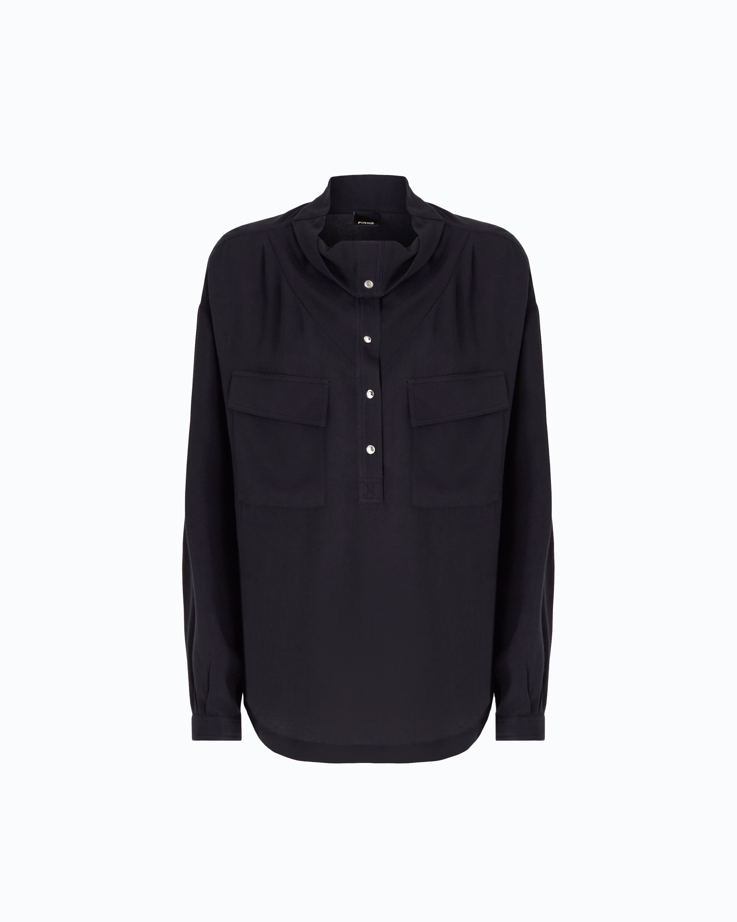 Pinko Corolle Blouse bluzka niebieska wiskozowa