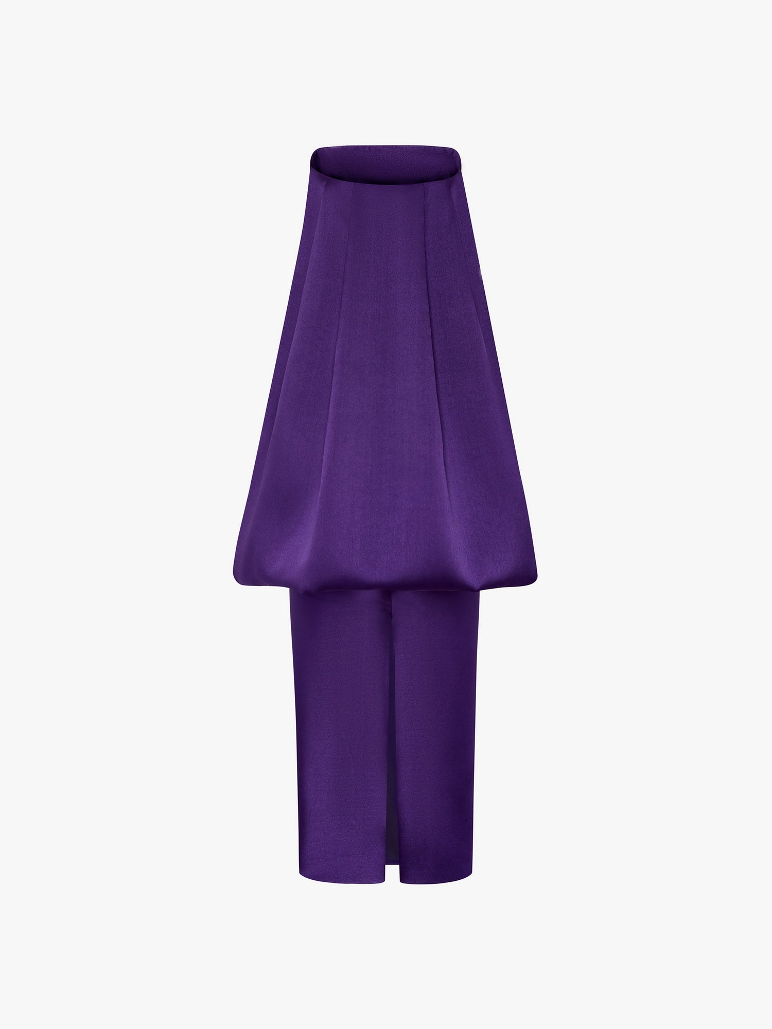Solace London Dandridge sukienka wieczorowa fioletowa maxi bez ramiączek