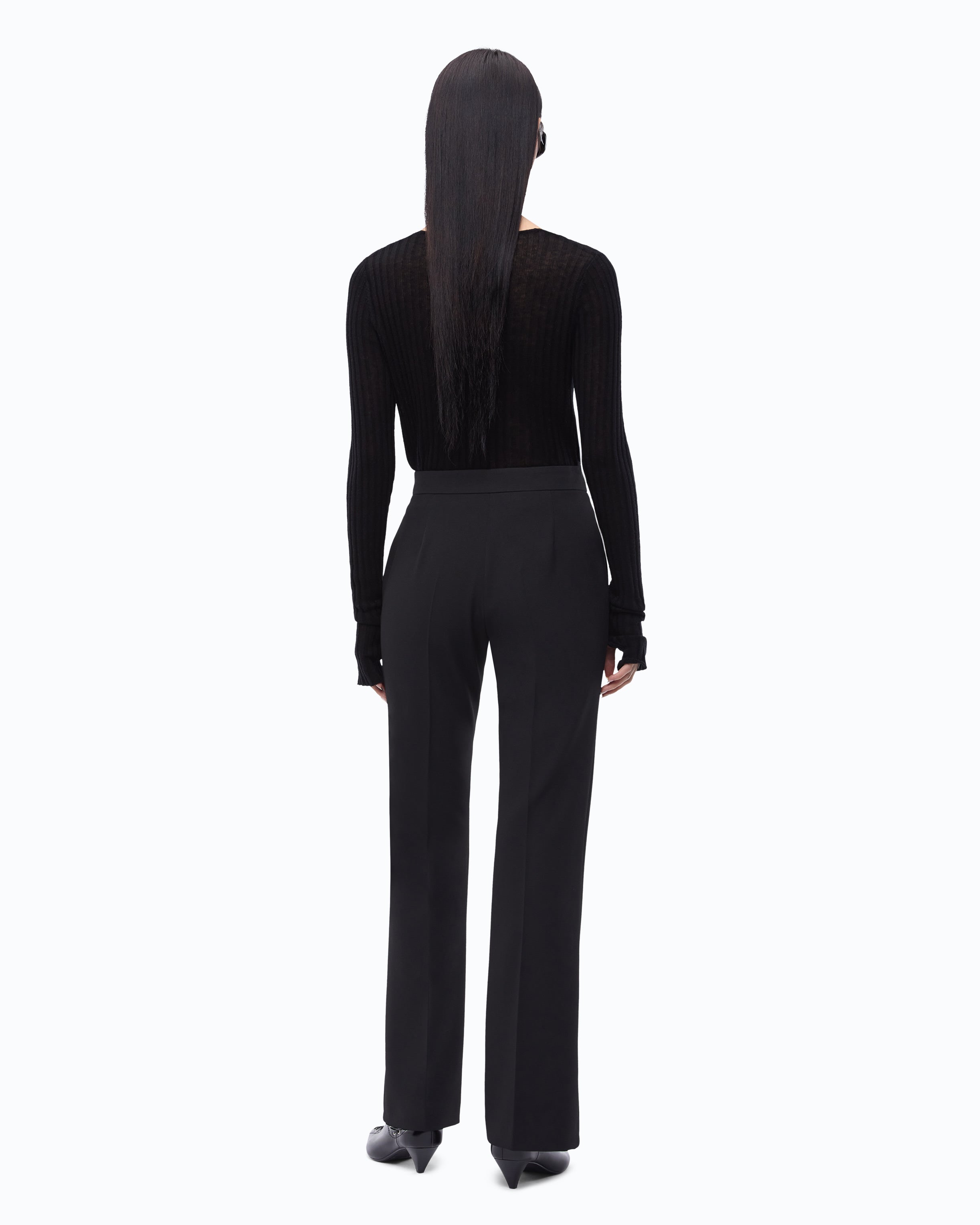 Pinko Peonia Pants spodnie eleganckie czarne kant