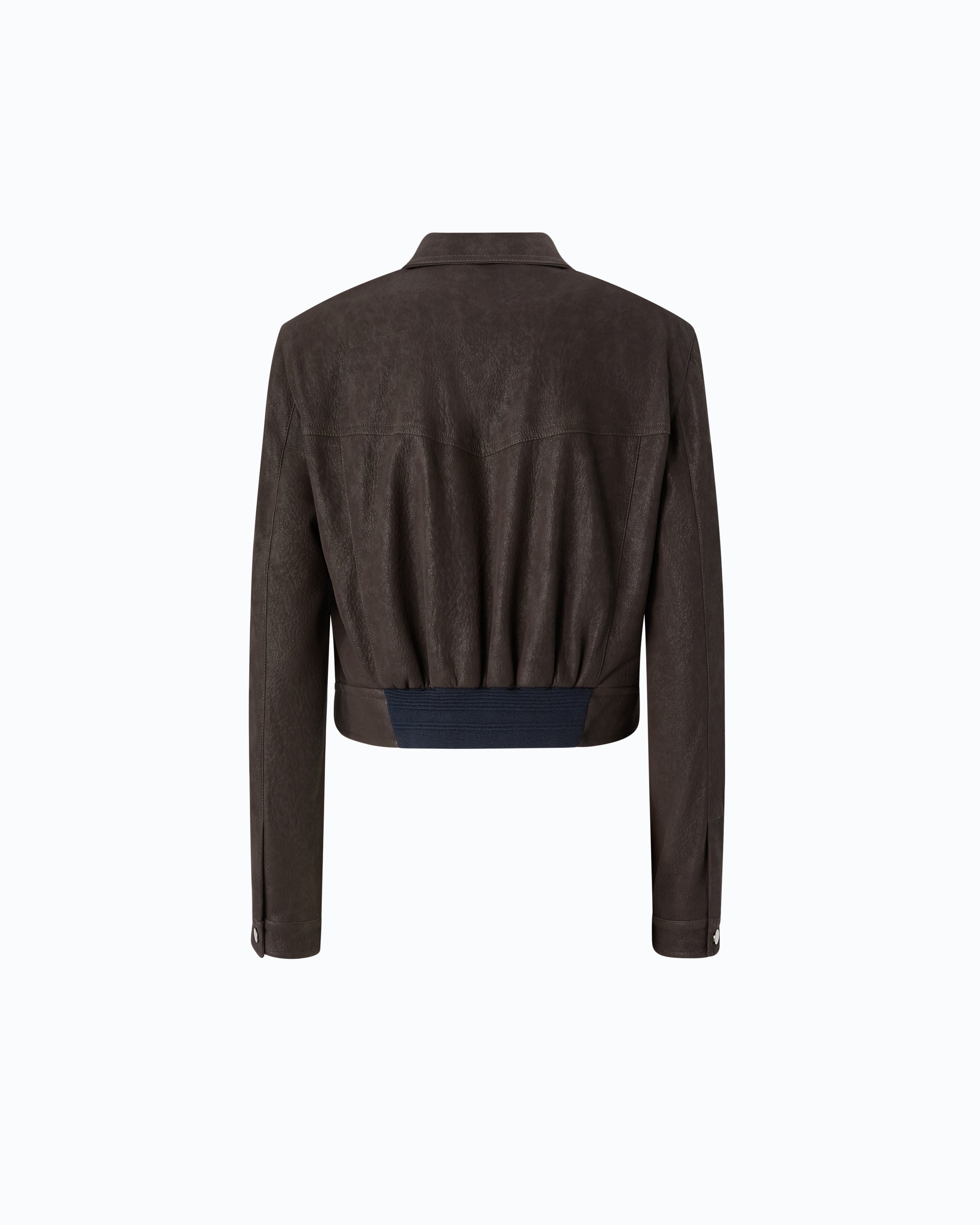 Pinko Arzignano Jacket kurtka brązowa nubuk