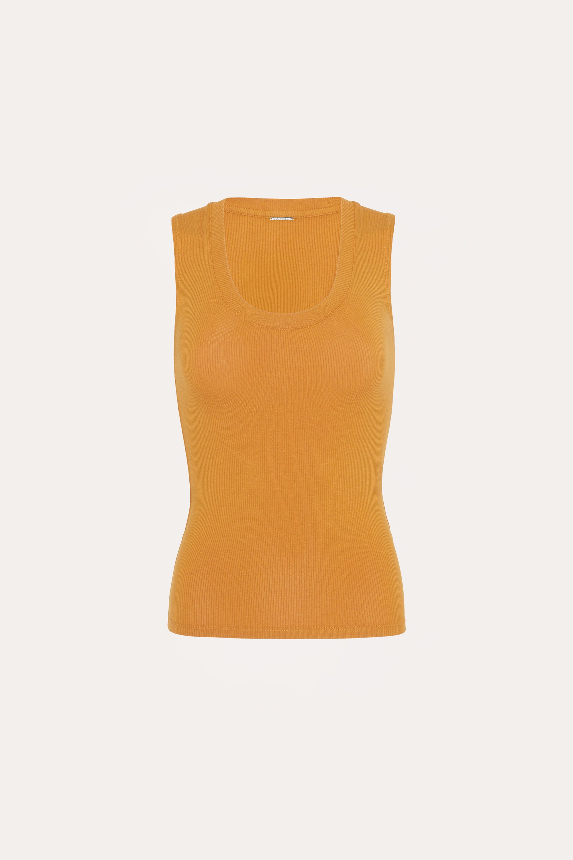 Elie Tahari Rosie Rib Tank top Caramel prążkowany