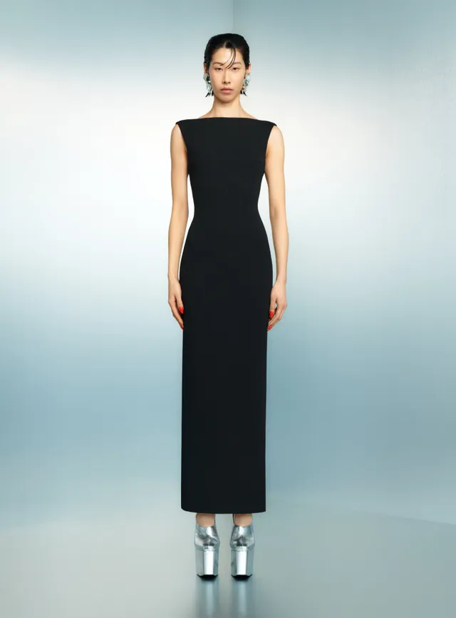 Solace London Imogen sukienka wieczorowa maxi czarna