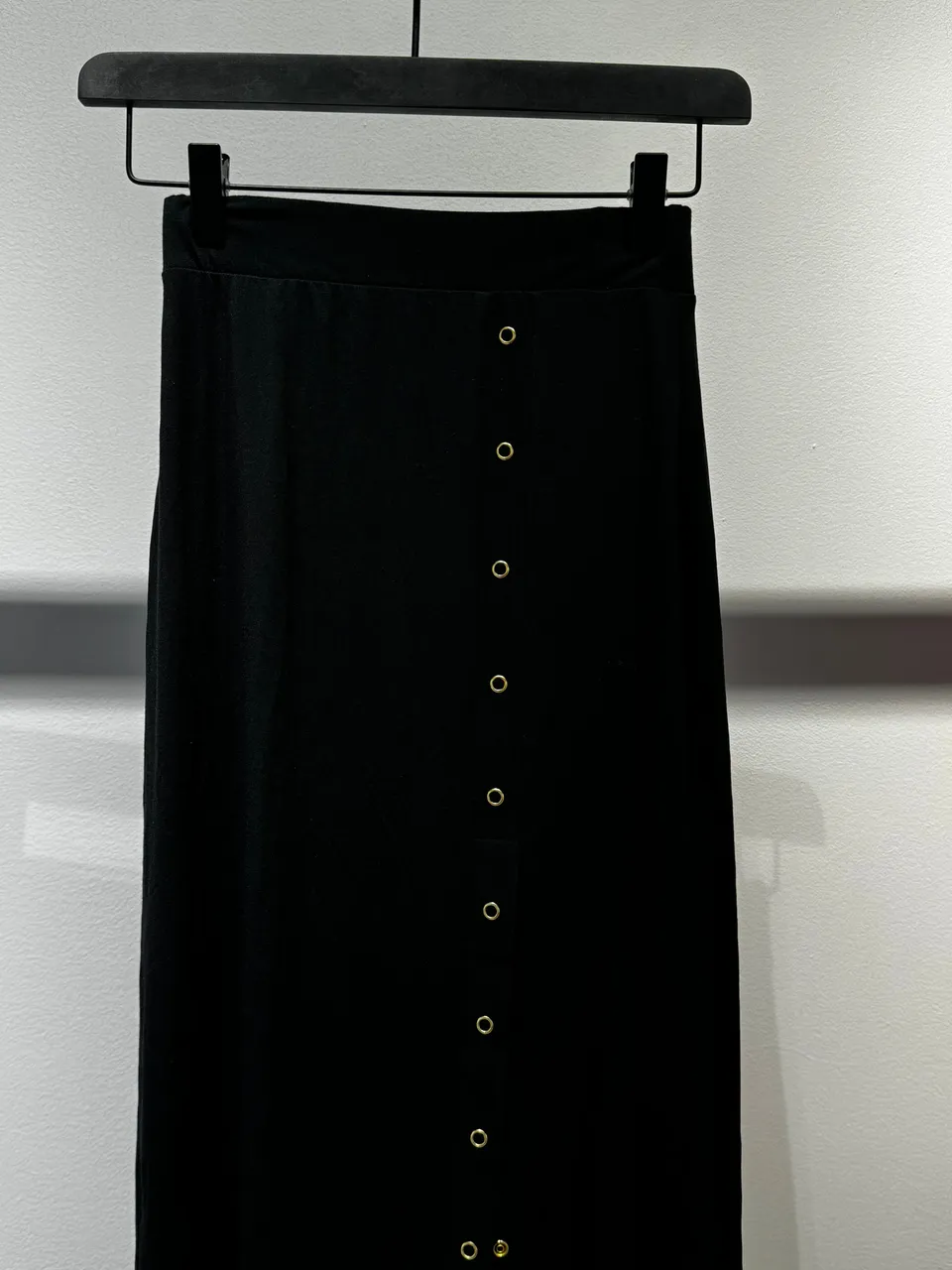 Nudyess spódnica maxi czarna z napami W140