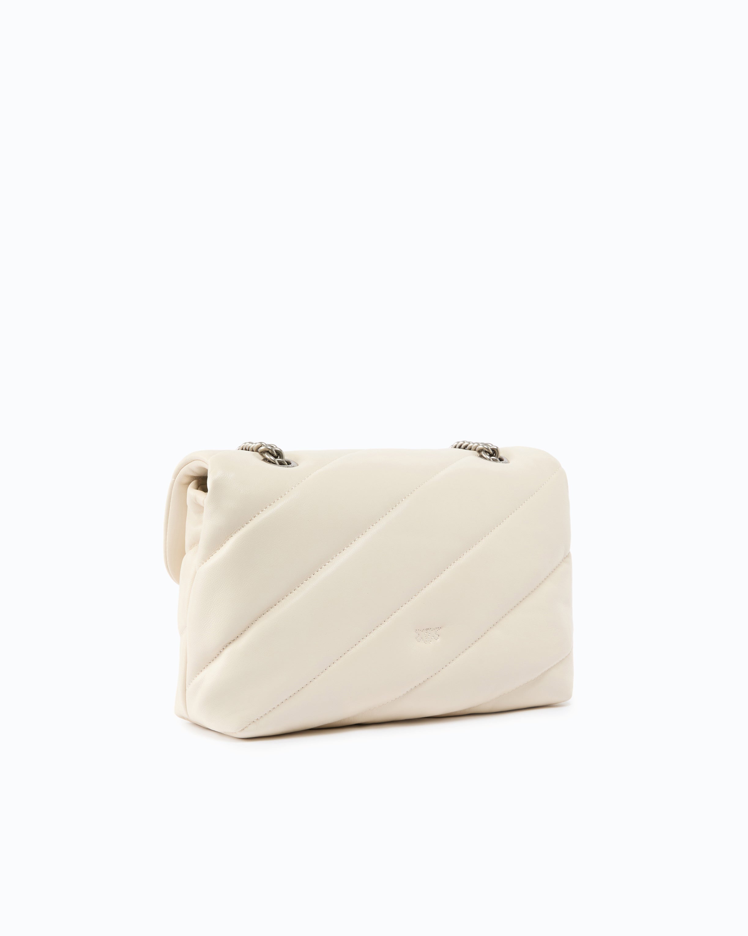 Pinko Classic Love Bag Puff torebka biala pikowana