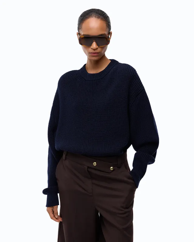 Pinko Gracidio Sweater sweter niebieski wełniany