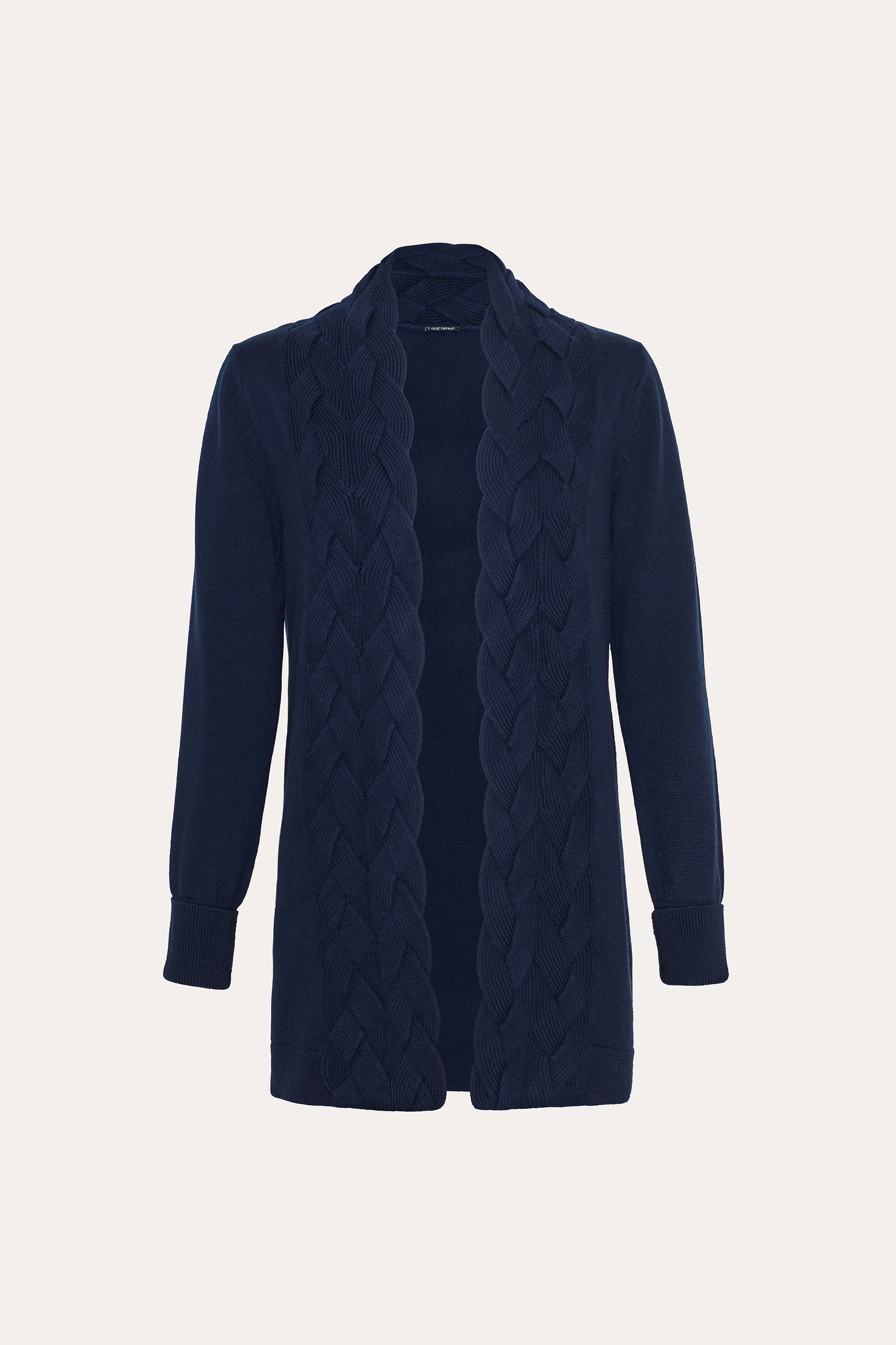 Elie Tahari E95X5504 kardigan granatowy merino