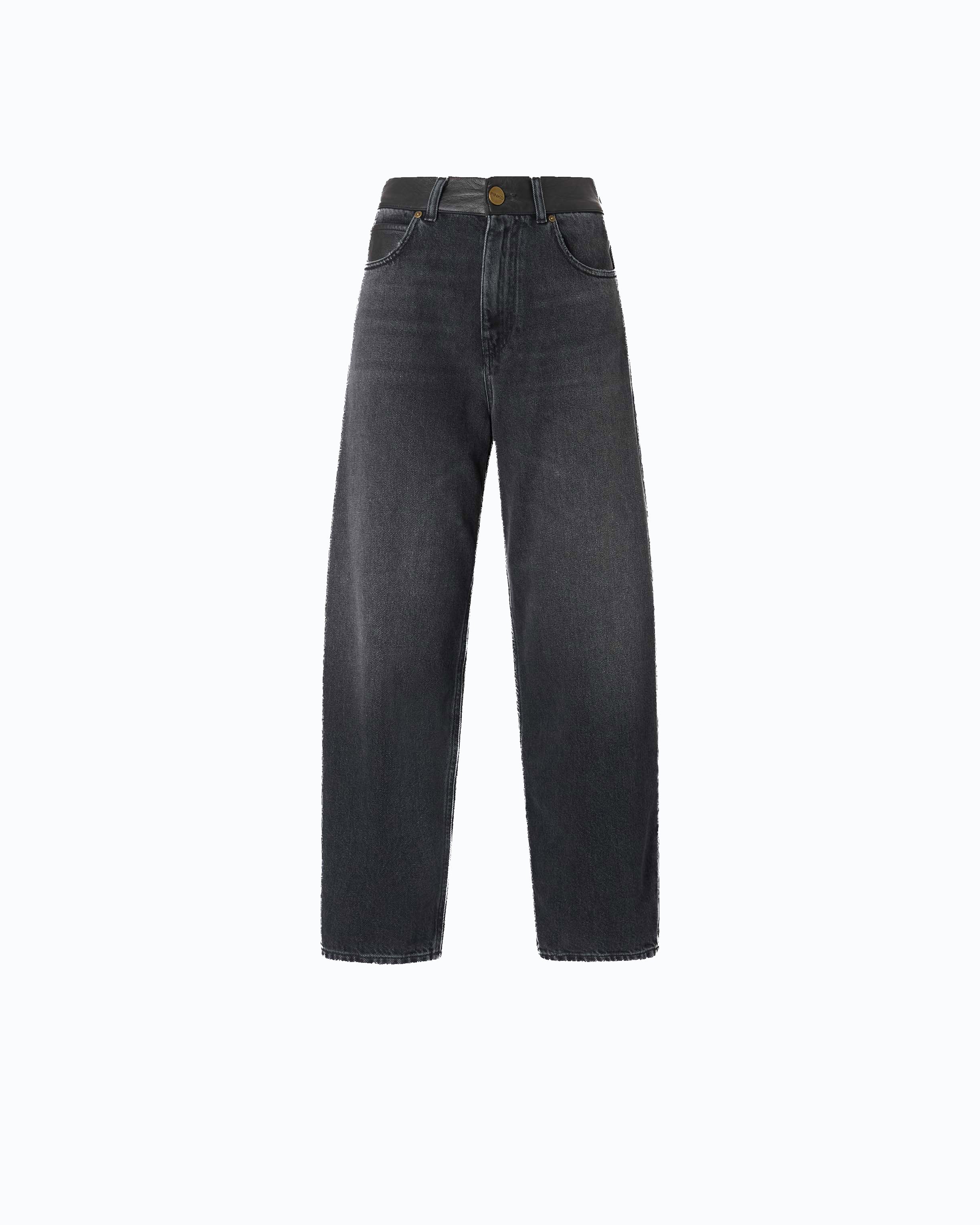 Pinko Estelle Egg jeans balloon czarne