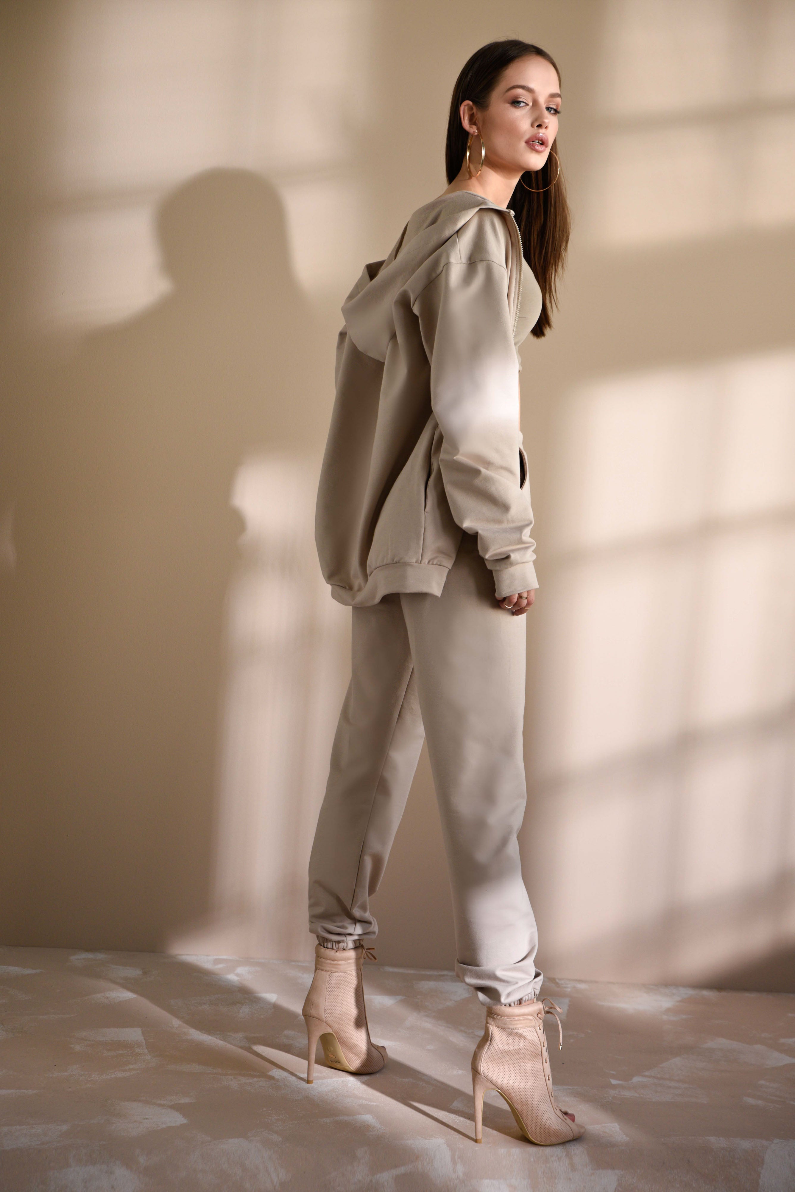 Nudyess Hoodie Kardamon bluza oversize z kapturem
