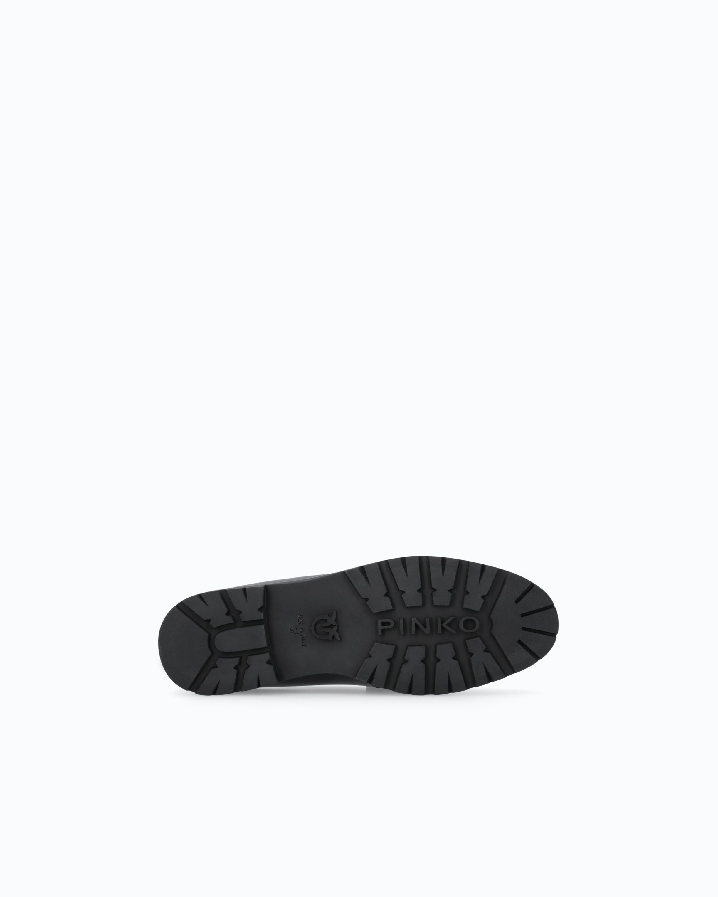 Pinko Nora 07 Loafer mokasyny czerwone skórzane
